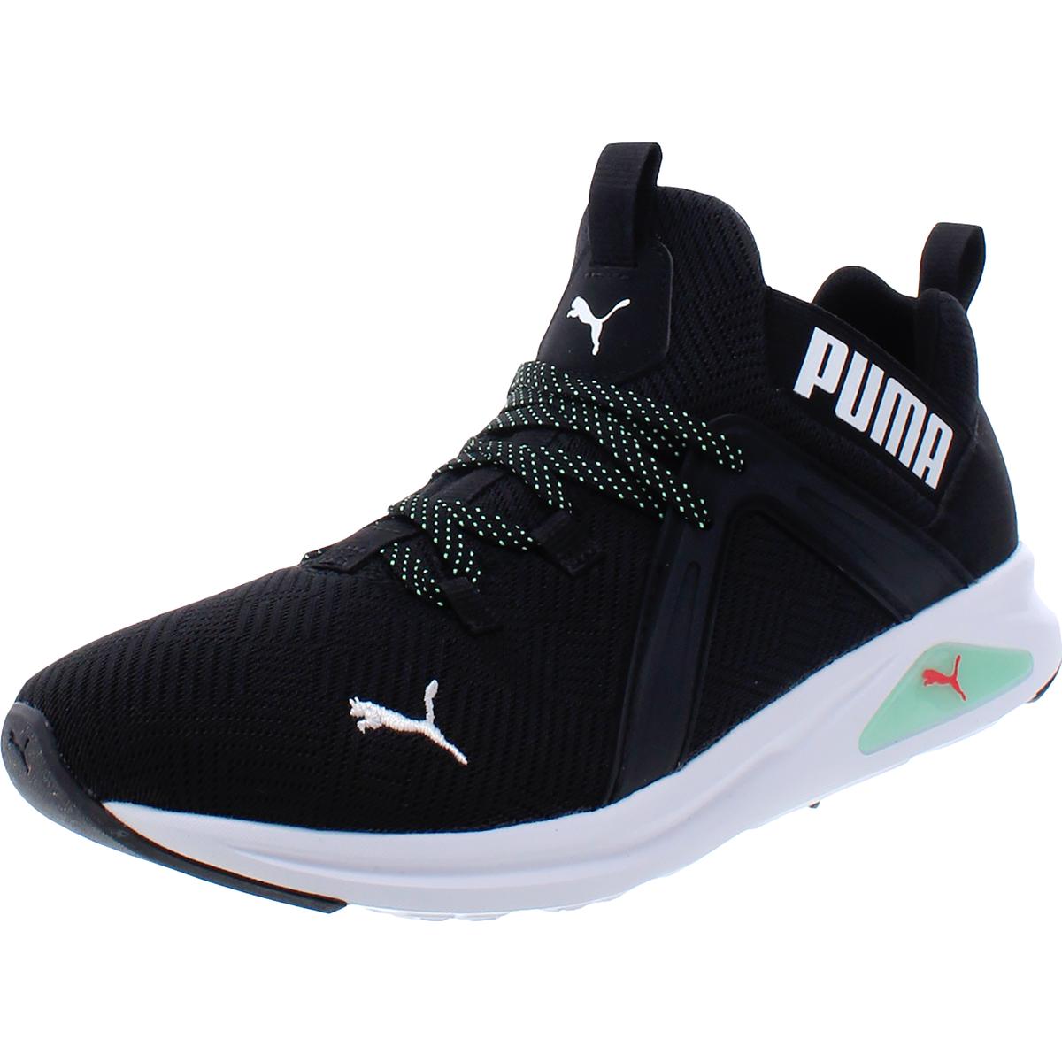 Puma Mens Enzo 2 Geo Black Running Shoes Sneakers 11 Medium (D) BHFO