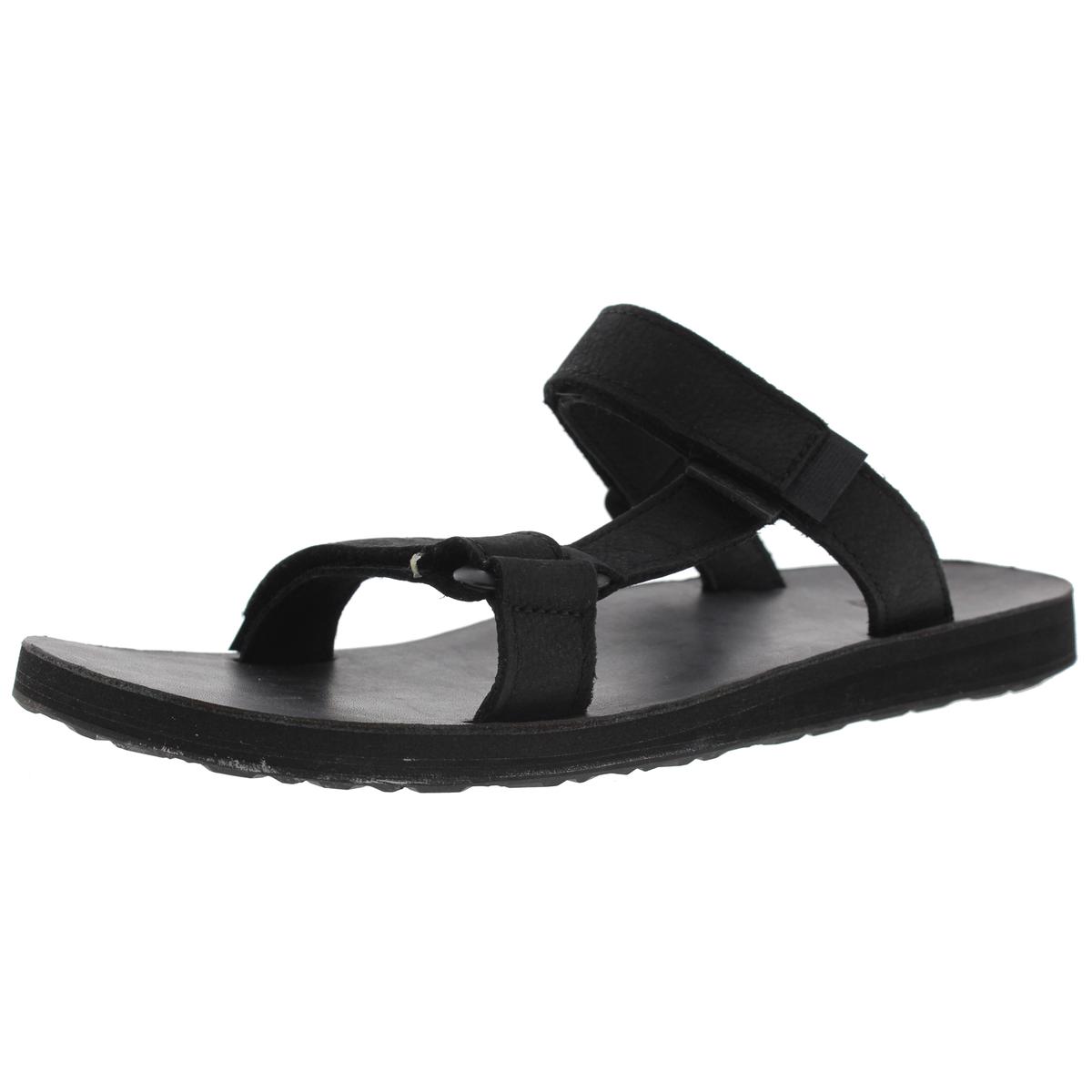 Teva 4589 Mens Universal Leather Adjustable Slide Sandals Shoes BHFO | eBay