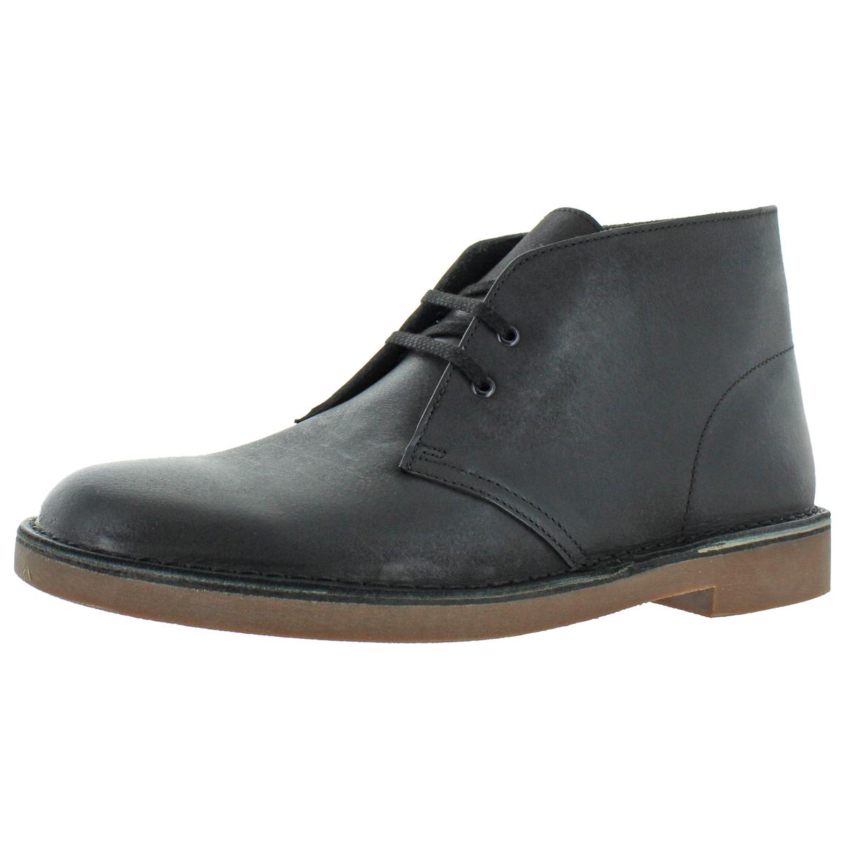 Clarks Mens Bushacre 2 Black Ankle Chukka Boots Shoes 10.5 Medium (D ...