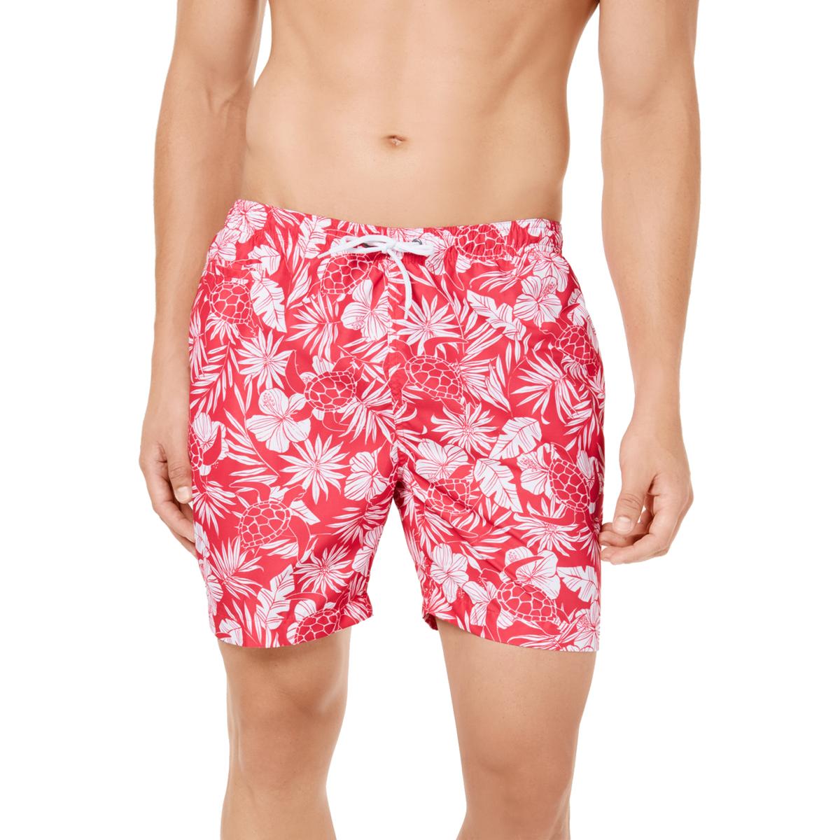 Trunks Mens Pink Floral Board Shorts Beachwear Swim Trunks XXL BHFO ...