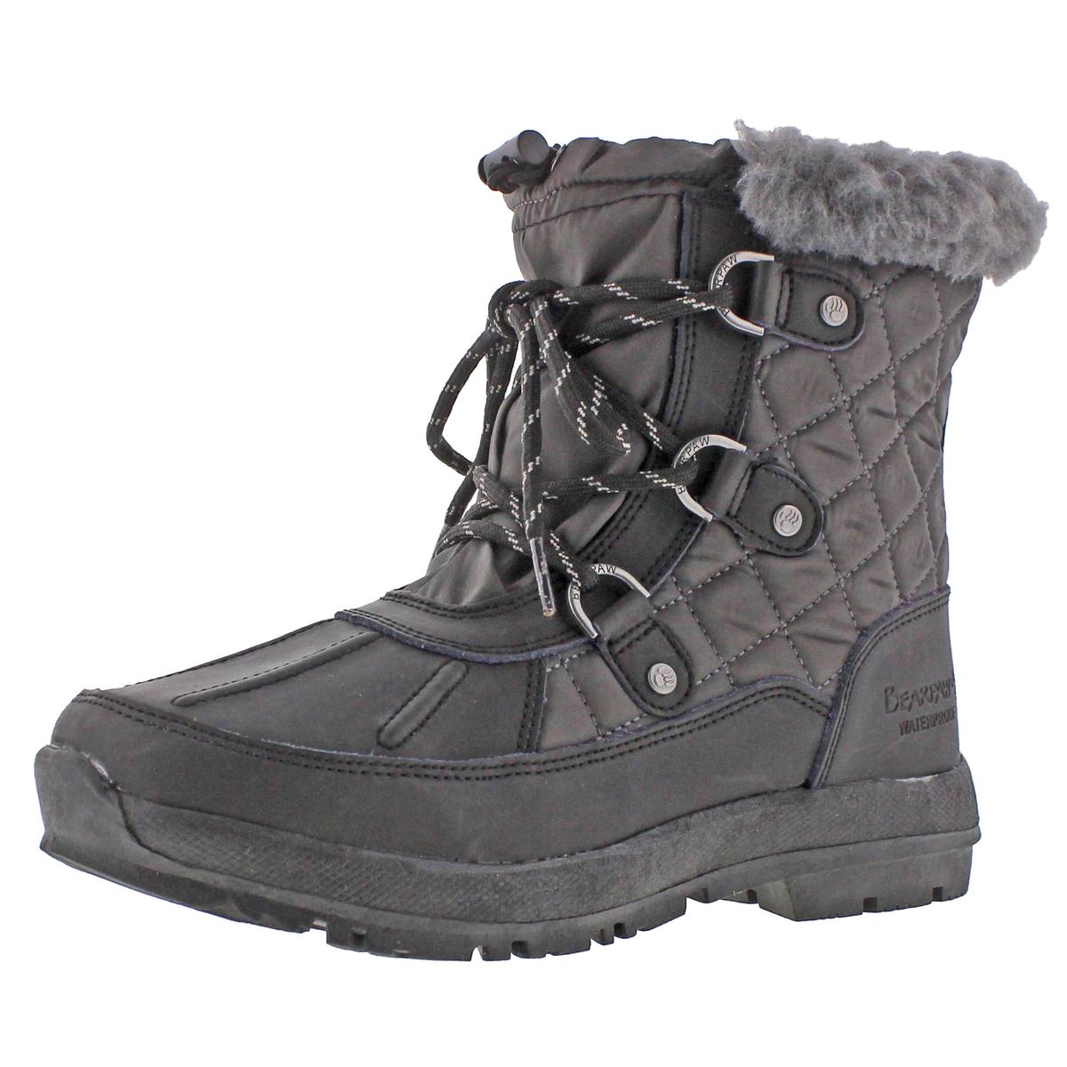 Bearpaw Womens Bethany Black Snow Boots Outerwear 7 Medium (B,M) BHFO ...
