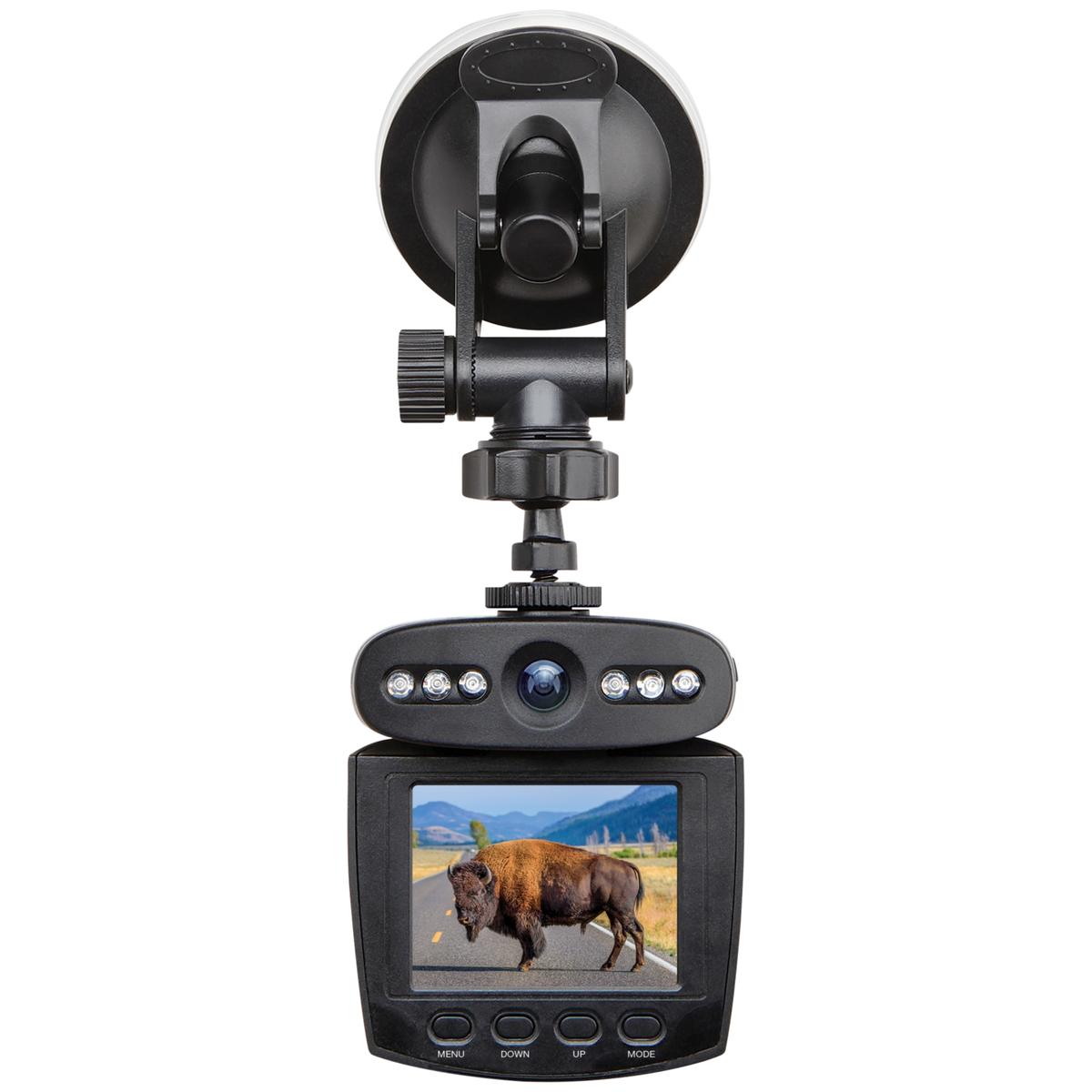 Hammer + Axe Black HD Video Rechargable Windshield Mount Dash Camera