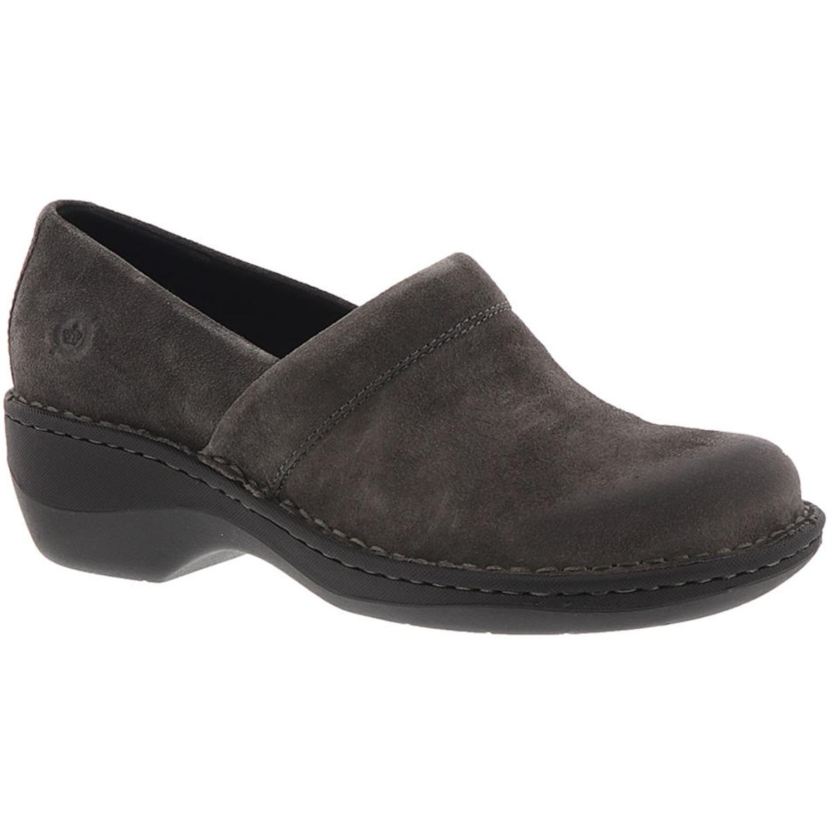 Born Womens Toby Duo Gray Suede Slip On Clogs Shoes 6 Born Womens Toby Duo Gray Suede Slip On Clogs Shoes 6