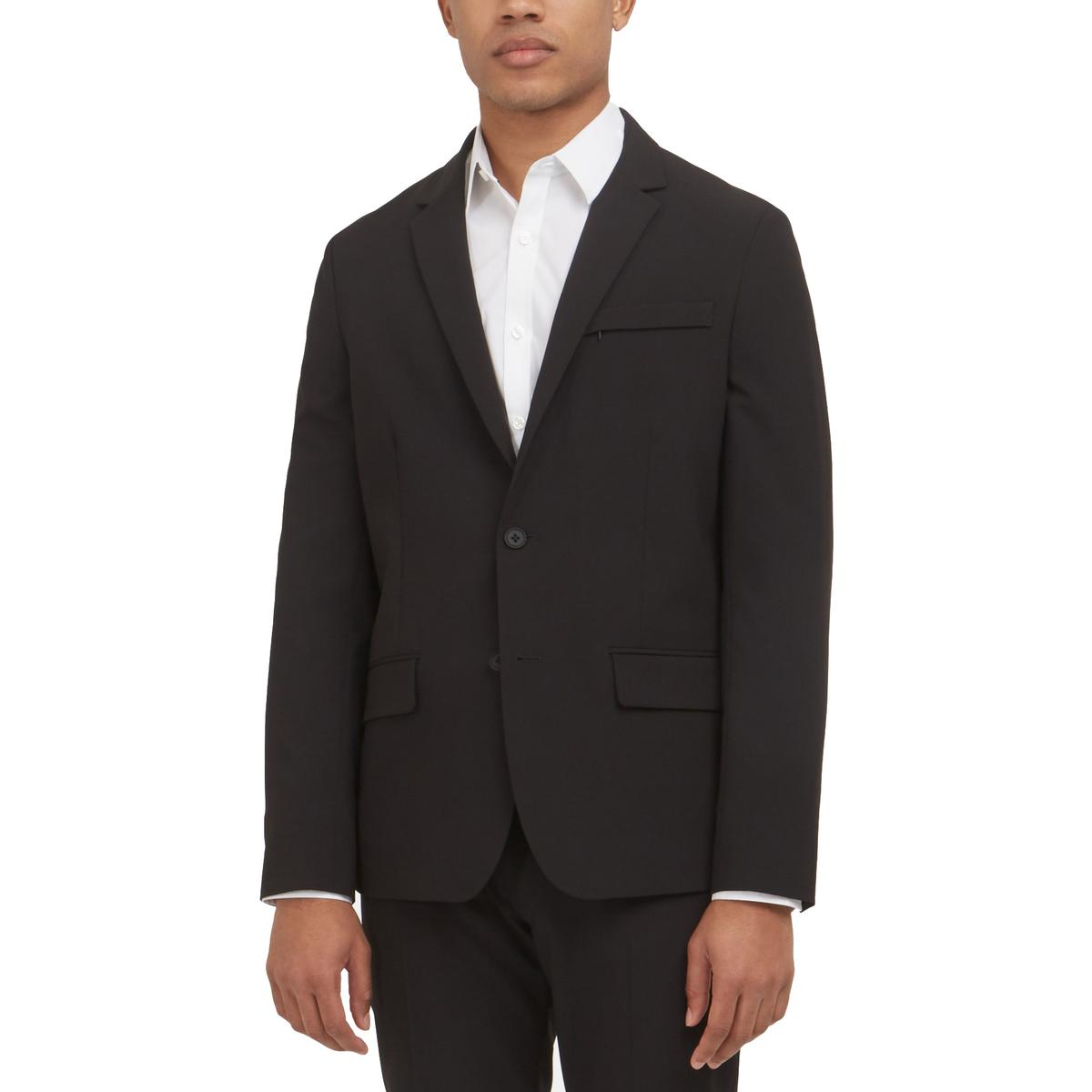 Cole New York Mens Black Stretch Blazer Sportcoat XXL 44 BHFO