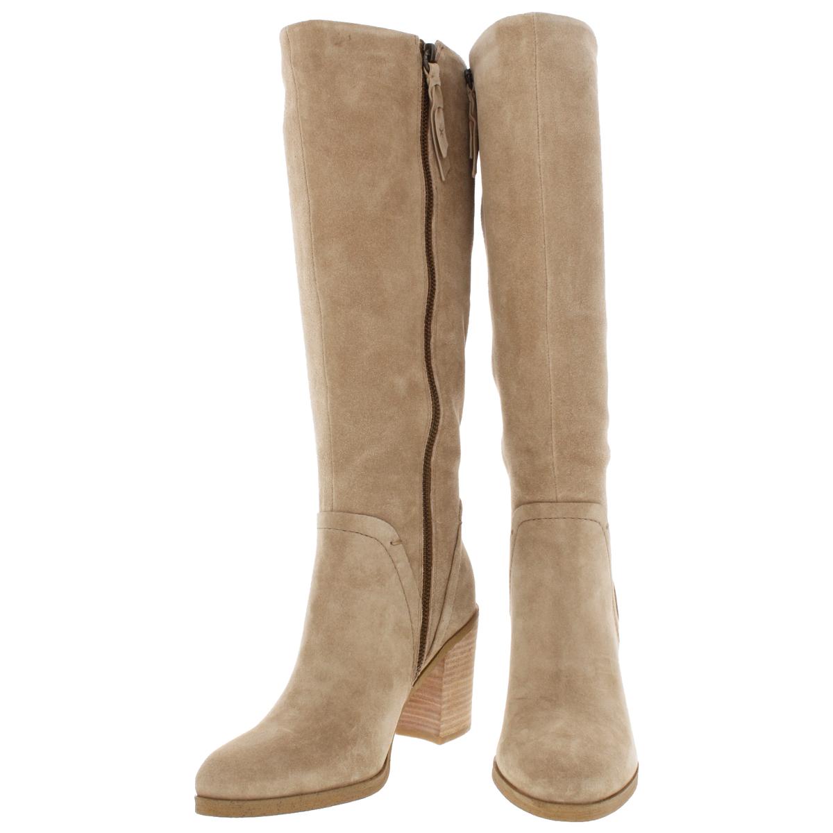 Splendid Womens Chester Taupe Knee High Boots Shoes 9 Medium B M Bhfo