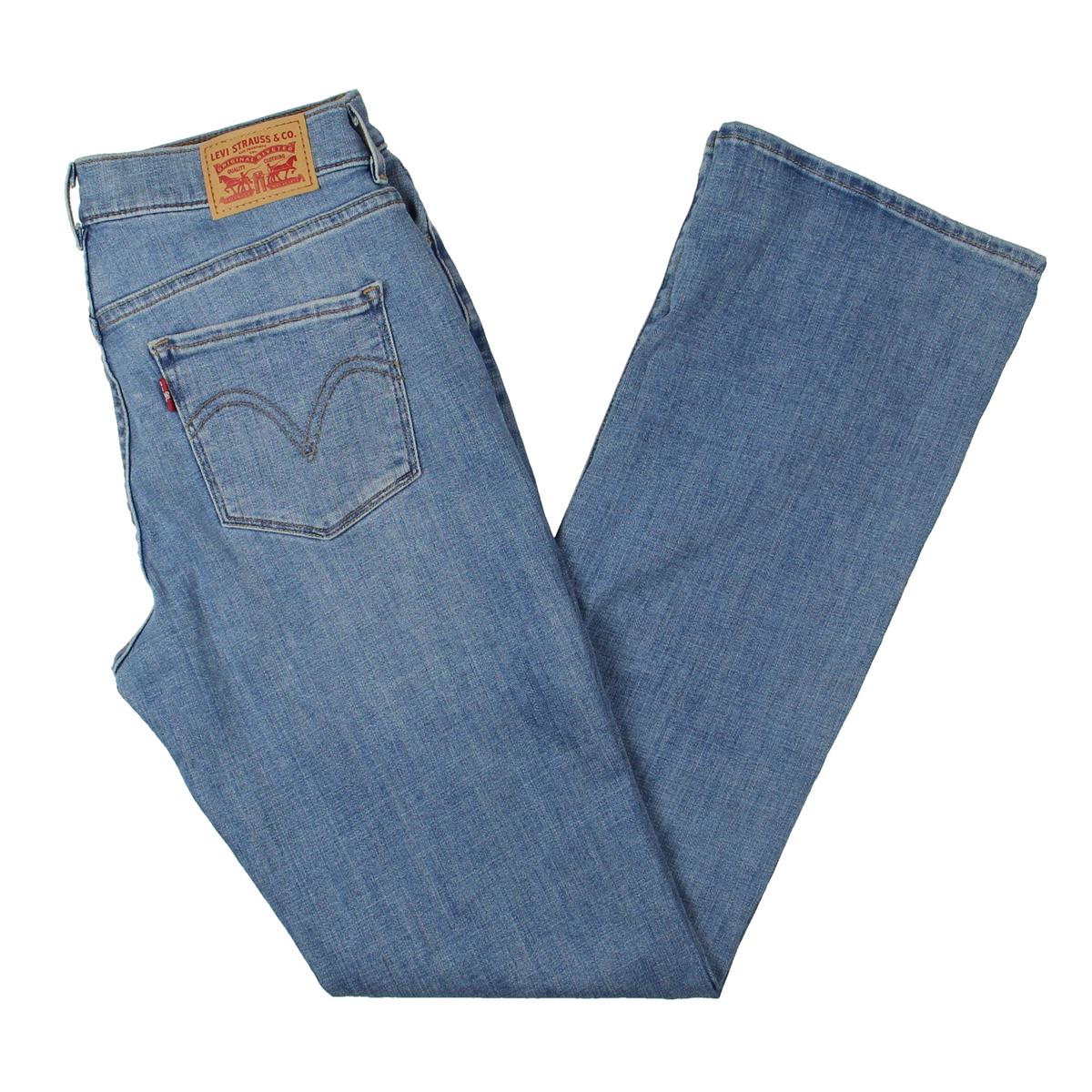 Levis Womens Blue Classic Mid Rise Denim Bootcut Jeans 12 Bhfo 6555 Ebay 