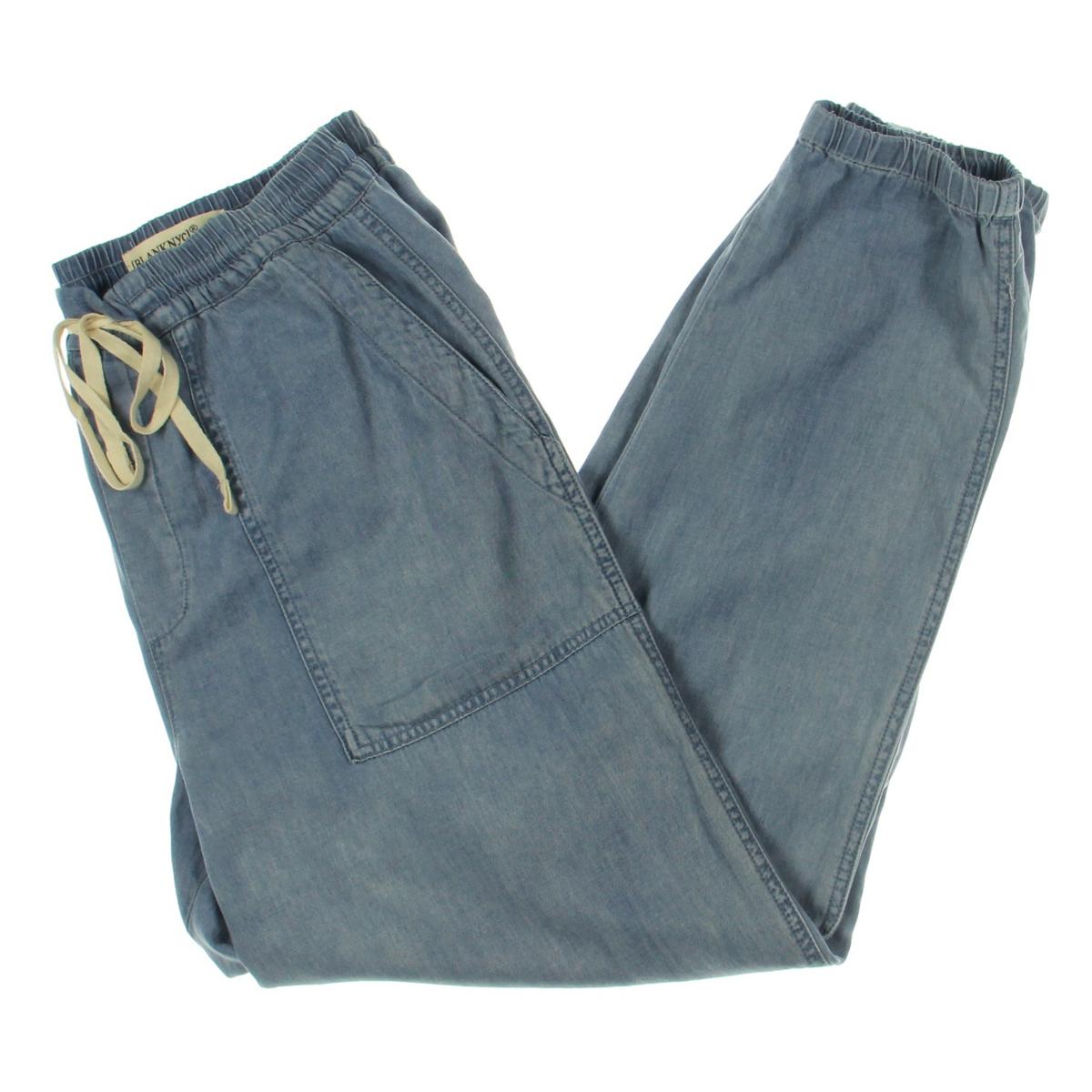 chambray jogger pants