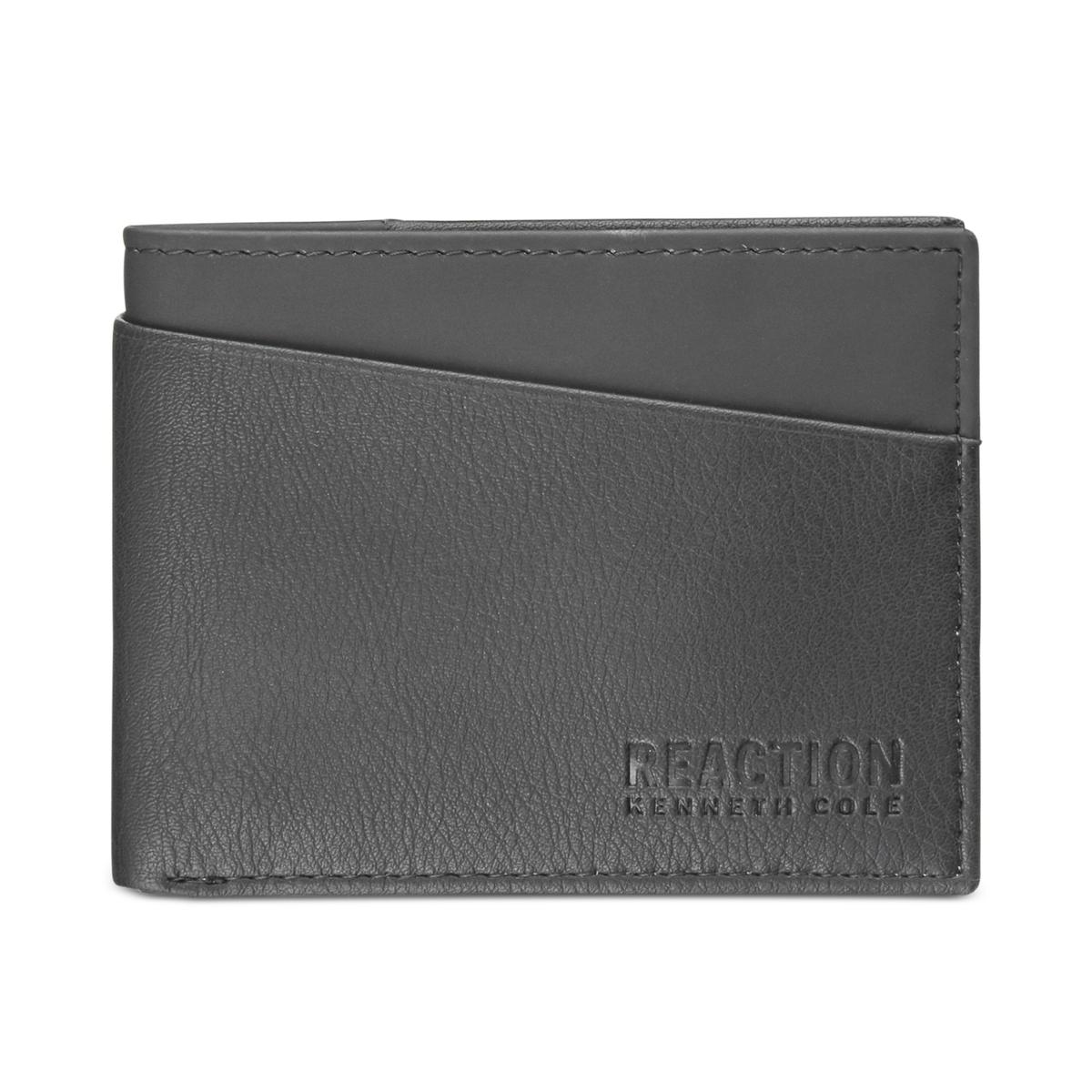 Cole Reaction Mens Black 2 PC Multi Tool Bifold Wallet Set O/S