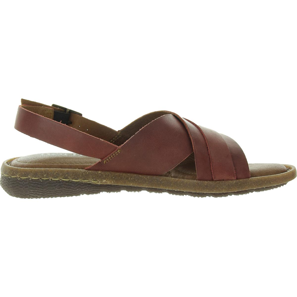 Born Womens Marina Buckle Leather Flatform Sandals BHFO 7310 - Picture 12 of 12