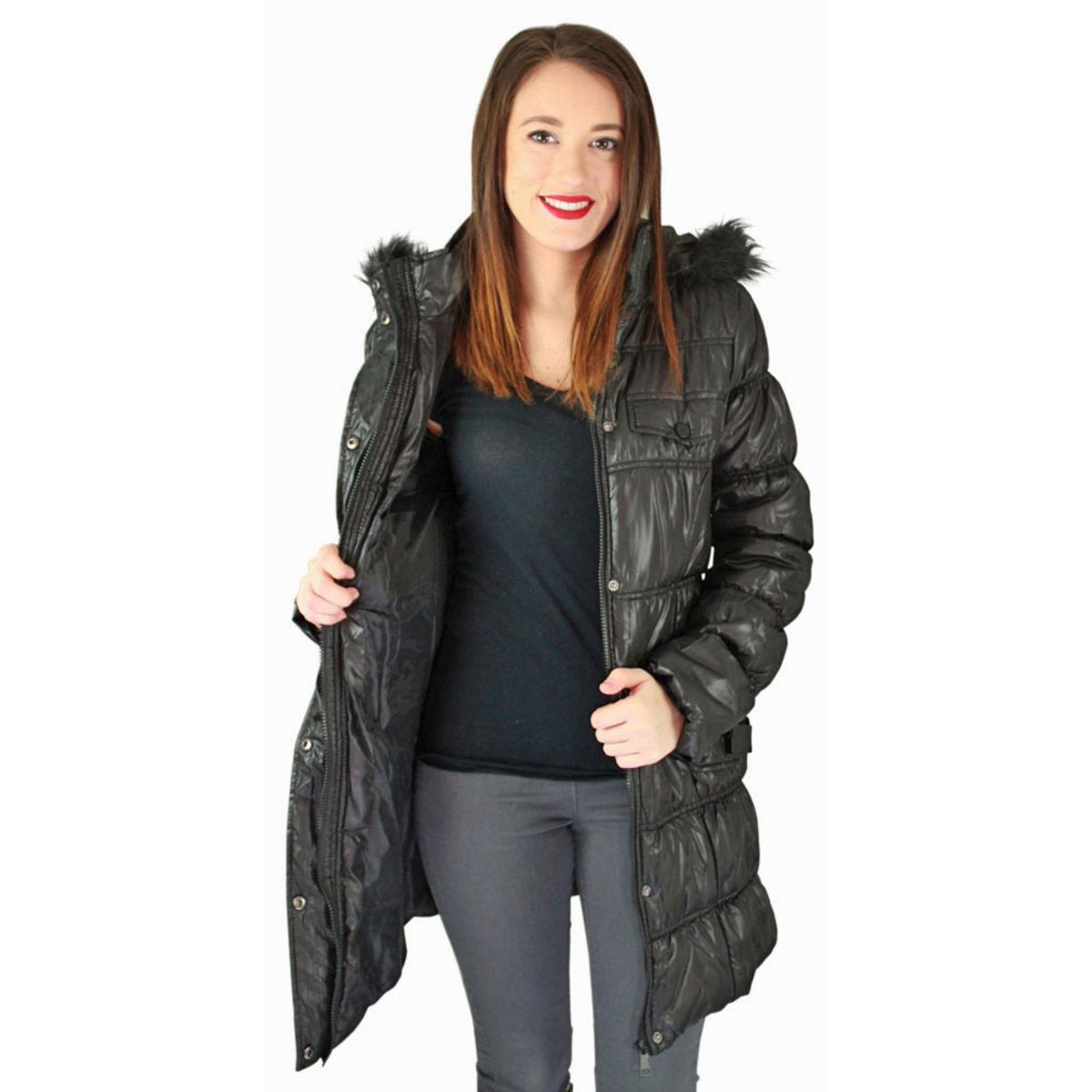 faux down winter coat