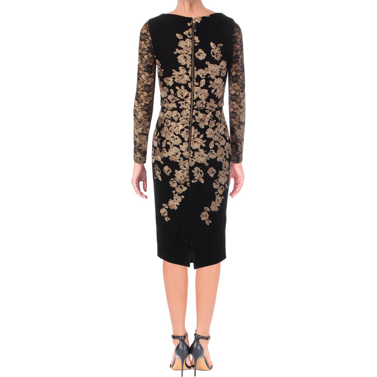 xscape dresses black and gold