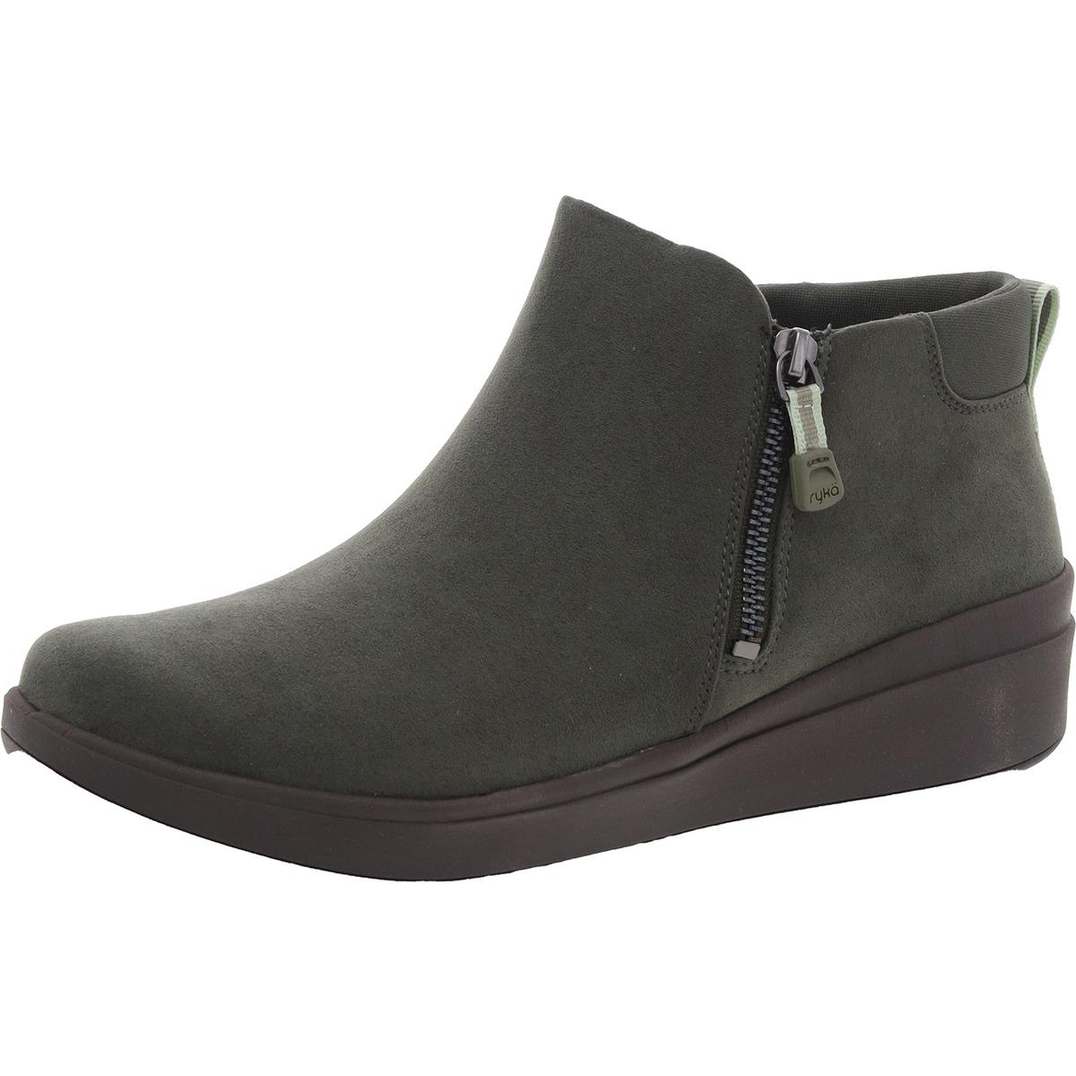Женские ботильоны на танкетке Ryka Lyrical Green на молнии 9.5 среднего размера (B,M) BHFO 0214