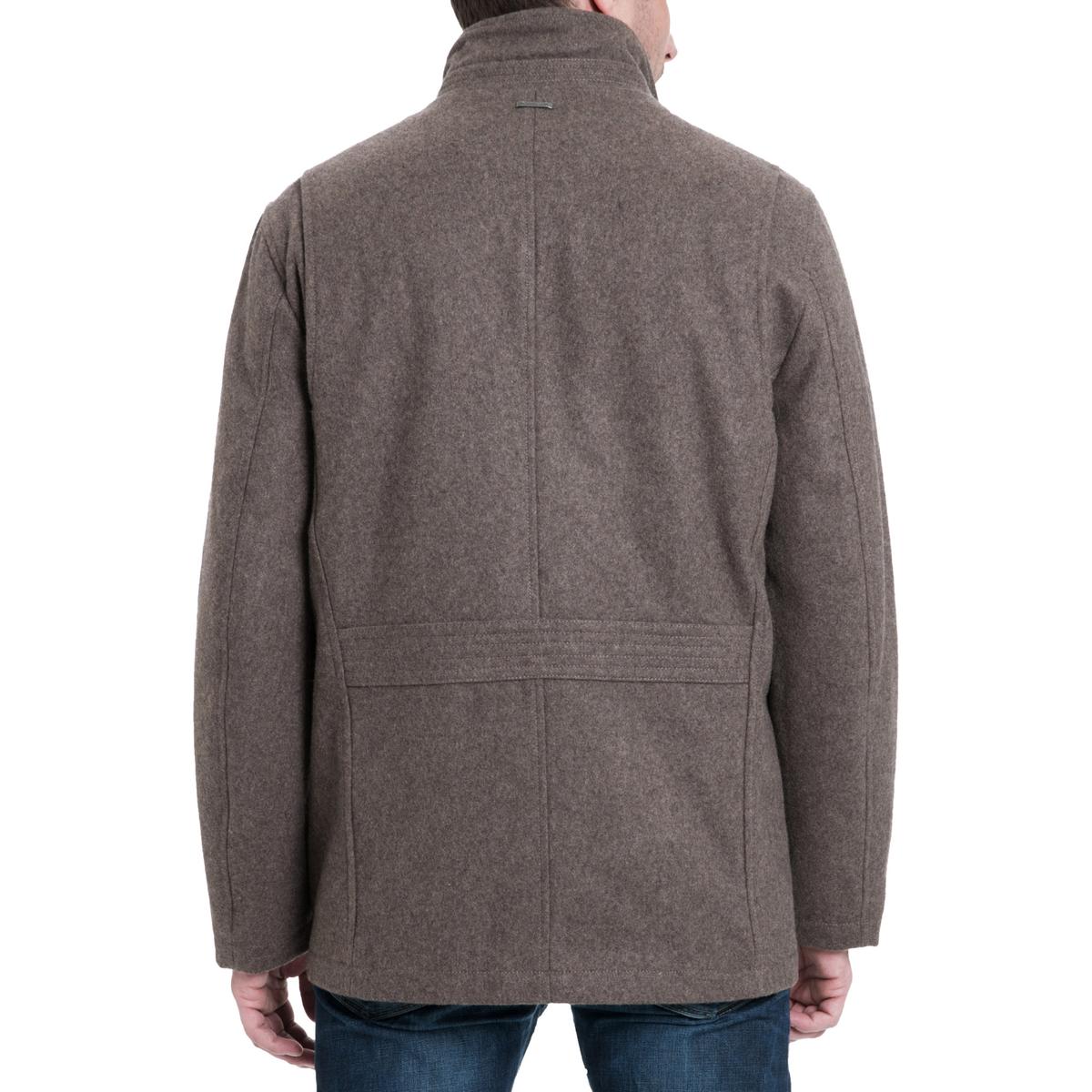 MICHAEL Michael Kors Mens Genoa Brown Winter Wool Coat Outerwear XL