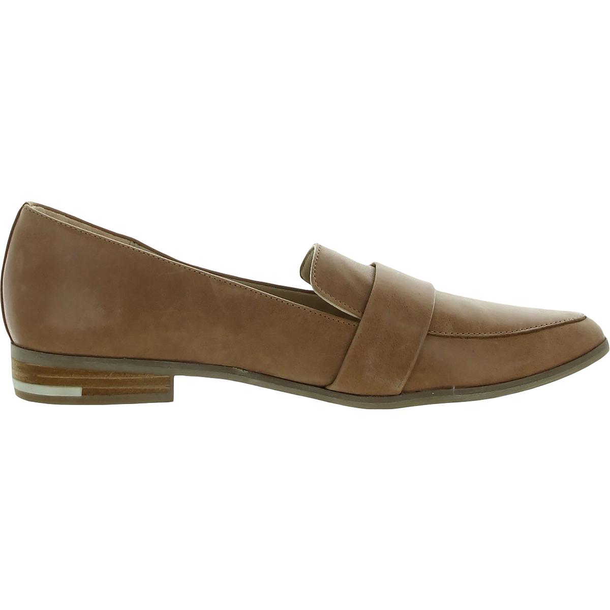 Dr. Scholl's Womens Faxon Leather Slip On Heeled Loafers Shoes BHFO ...
