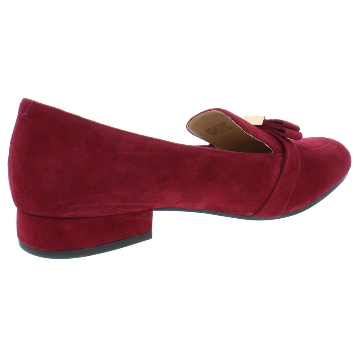 mk red flat shoes