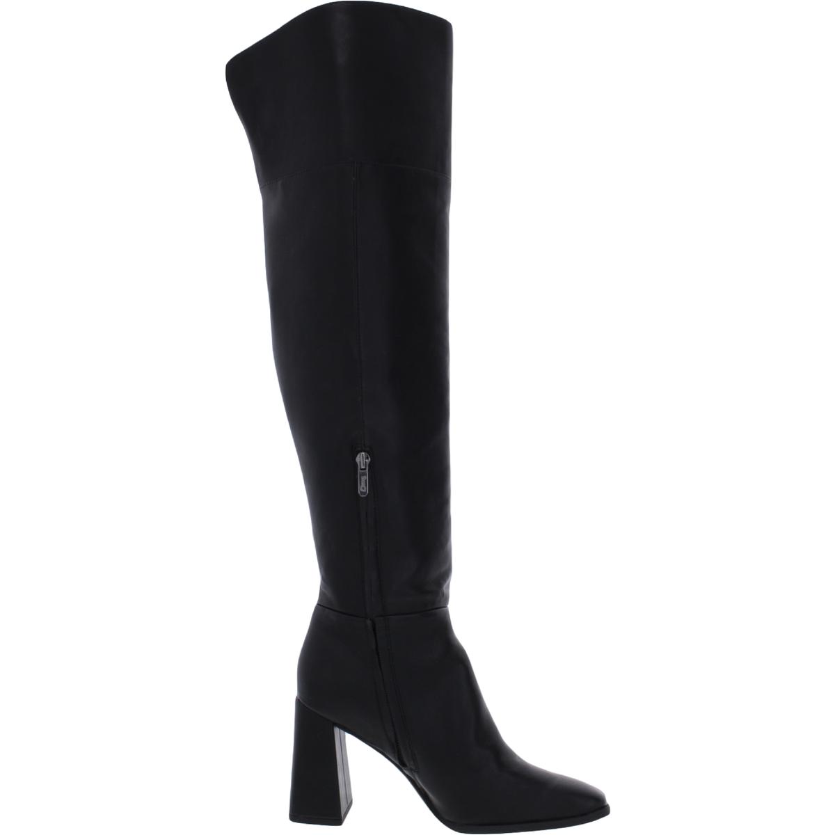 ladies navy knee high boots