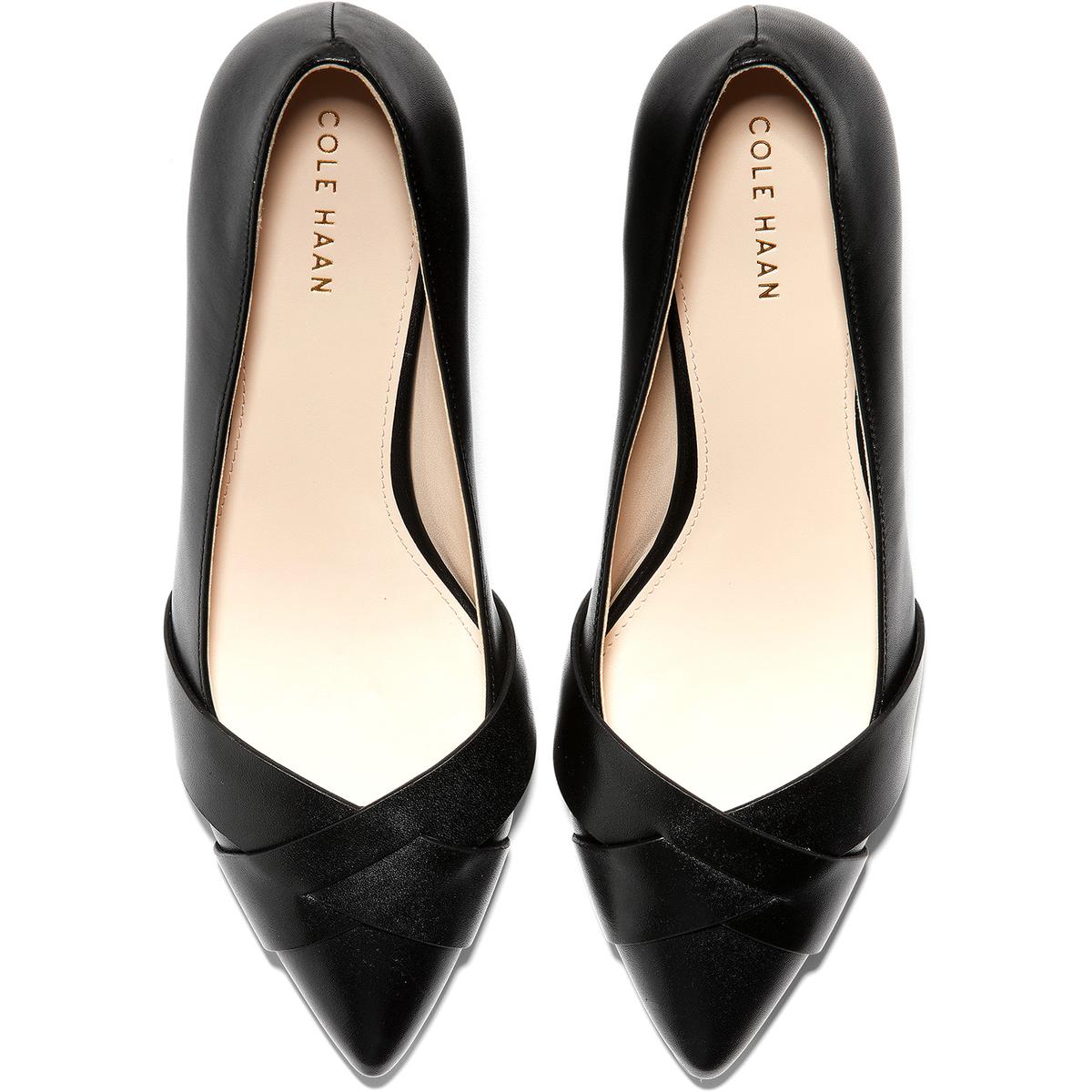 Cole Haan Womens Emberlee Leather Pointed Toe Dressy Wedge Heels Shoes BHFO 3599