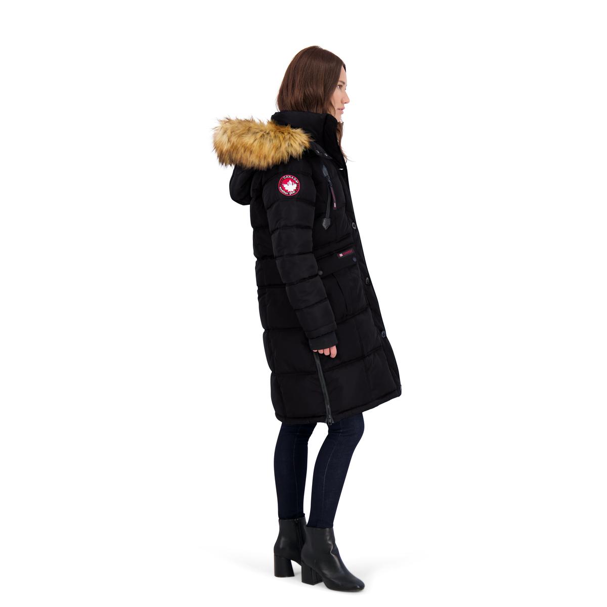 Canada Weather Gear Puffer Coat for Women- Long Faux Fur Insulated 