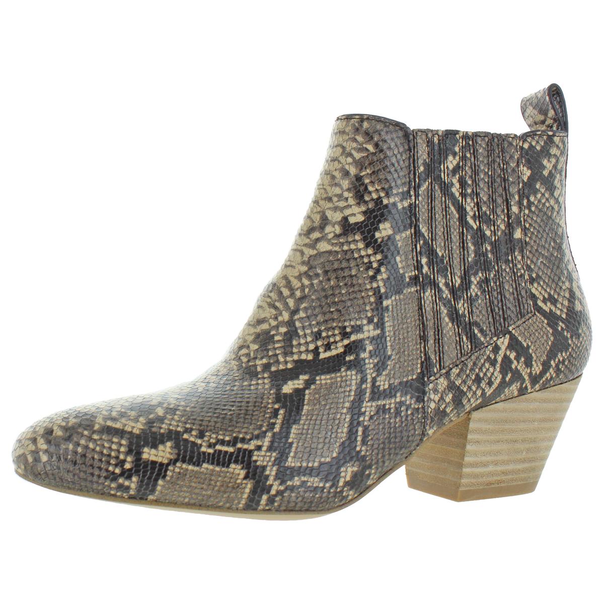 taupe snake booties