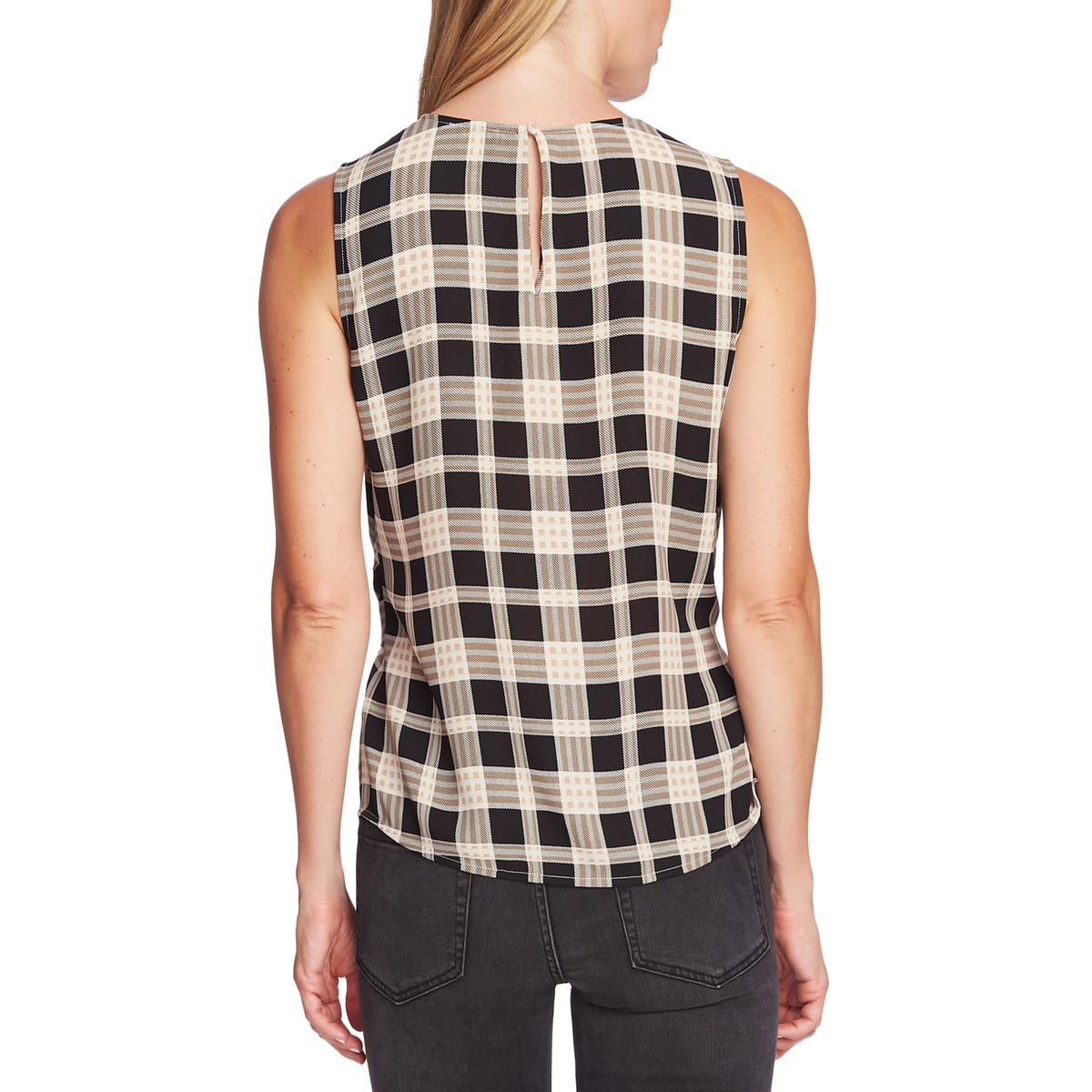 vince camuto plaid top