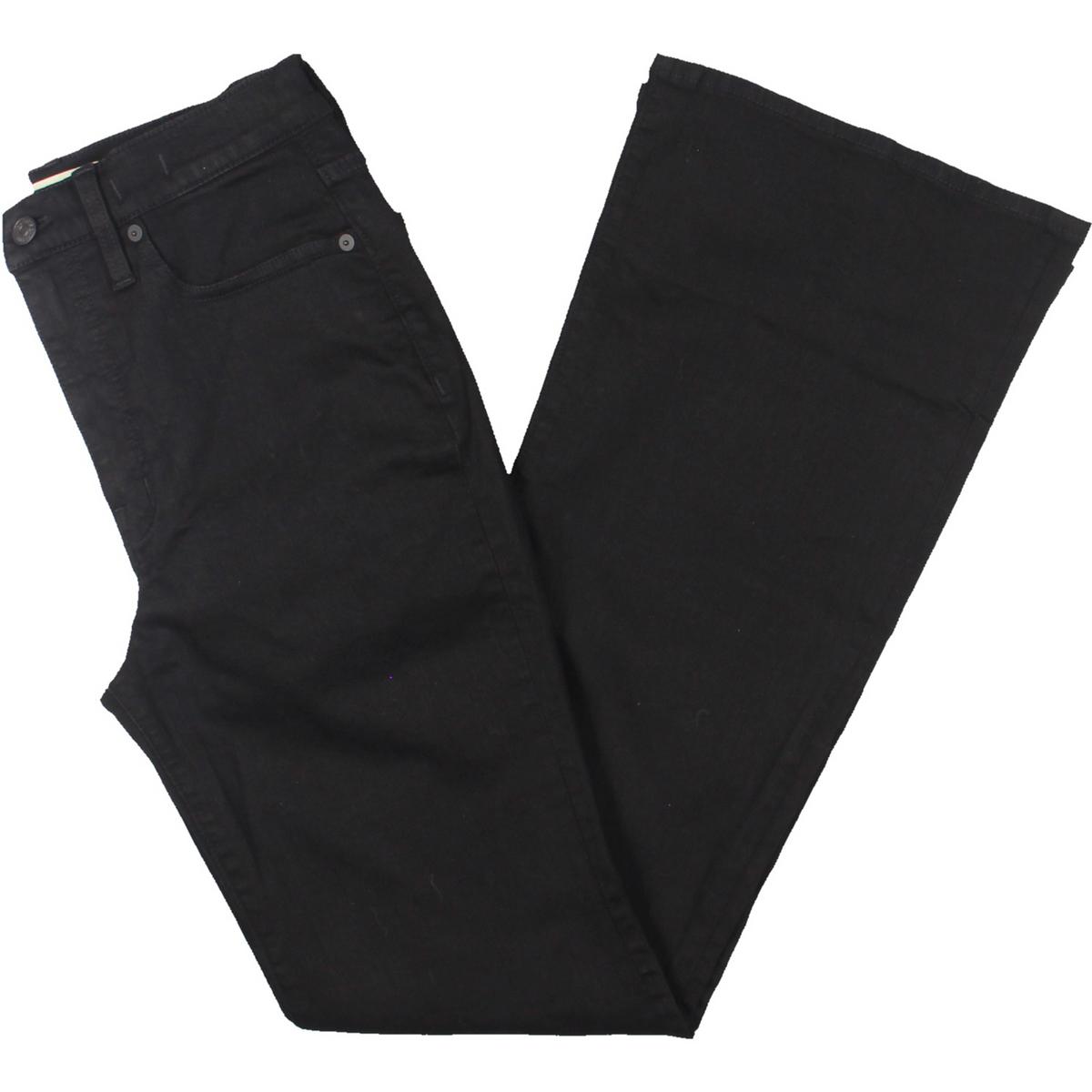 Женские черные джинсы-клеш с высокой посадкой Madewell 27 BHFO 8218