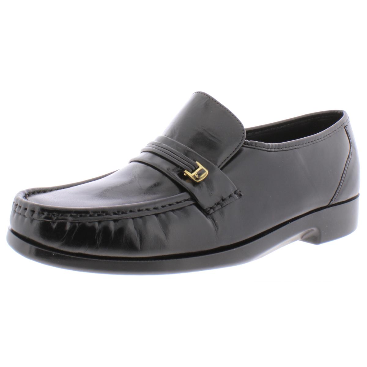 Florsheim Mens Riva Black Leather Slip On Loafers Shoes 11 Medium (D ...