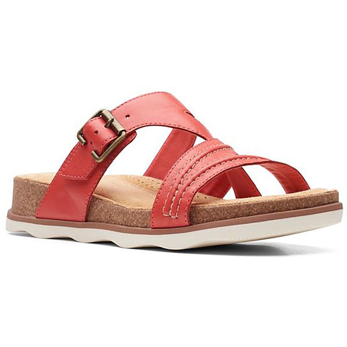 Женские босоножки Clarks Brynn Hope Red Slide 8.5 среднего размера (B,M) BHFO 6584