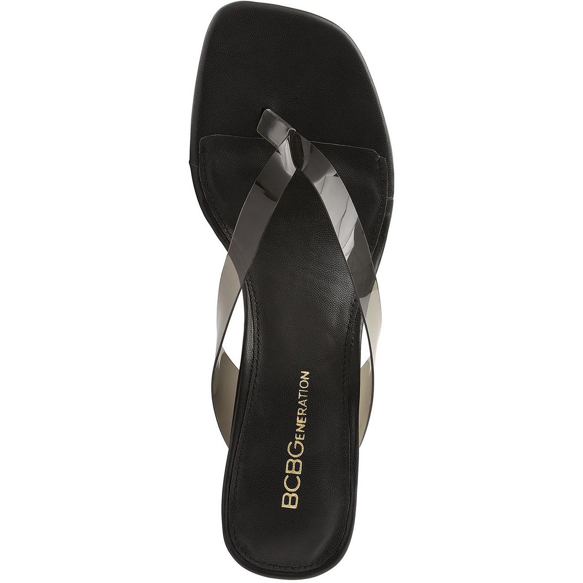 BCBGeneration Womens Tabina Thong Slip On Slides Heel Sandals Shoes BHFO  7119