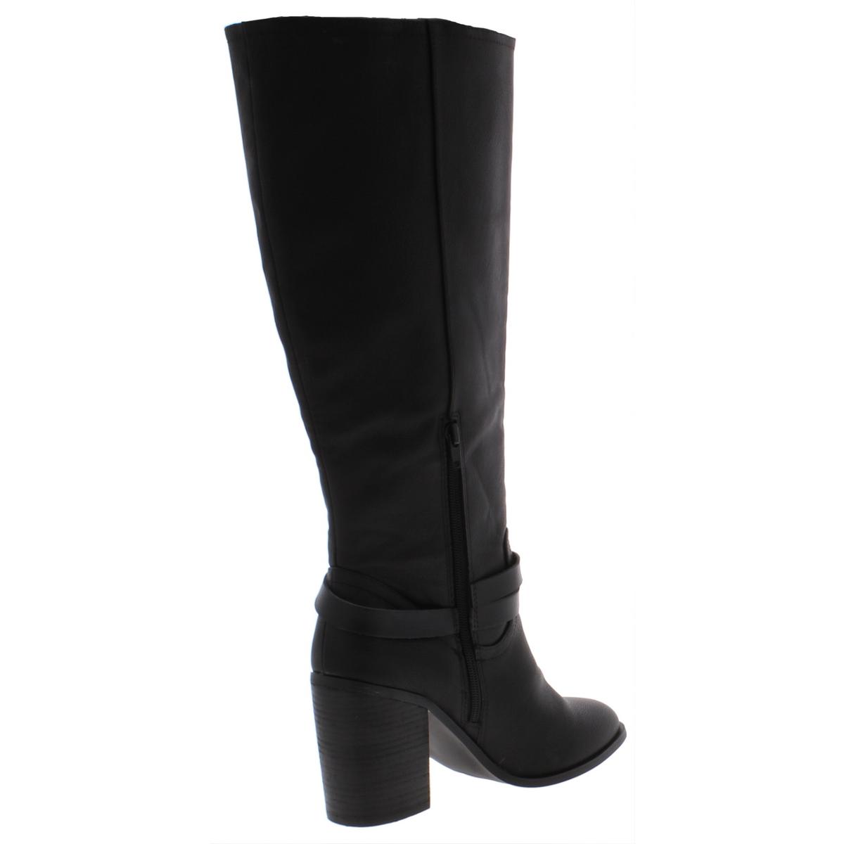 Madden Girl Womens Edrea Black Knee-High Boots Shoes 9.5 Medium (B,M ...