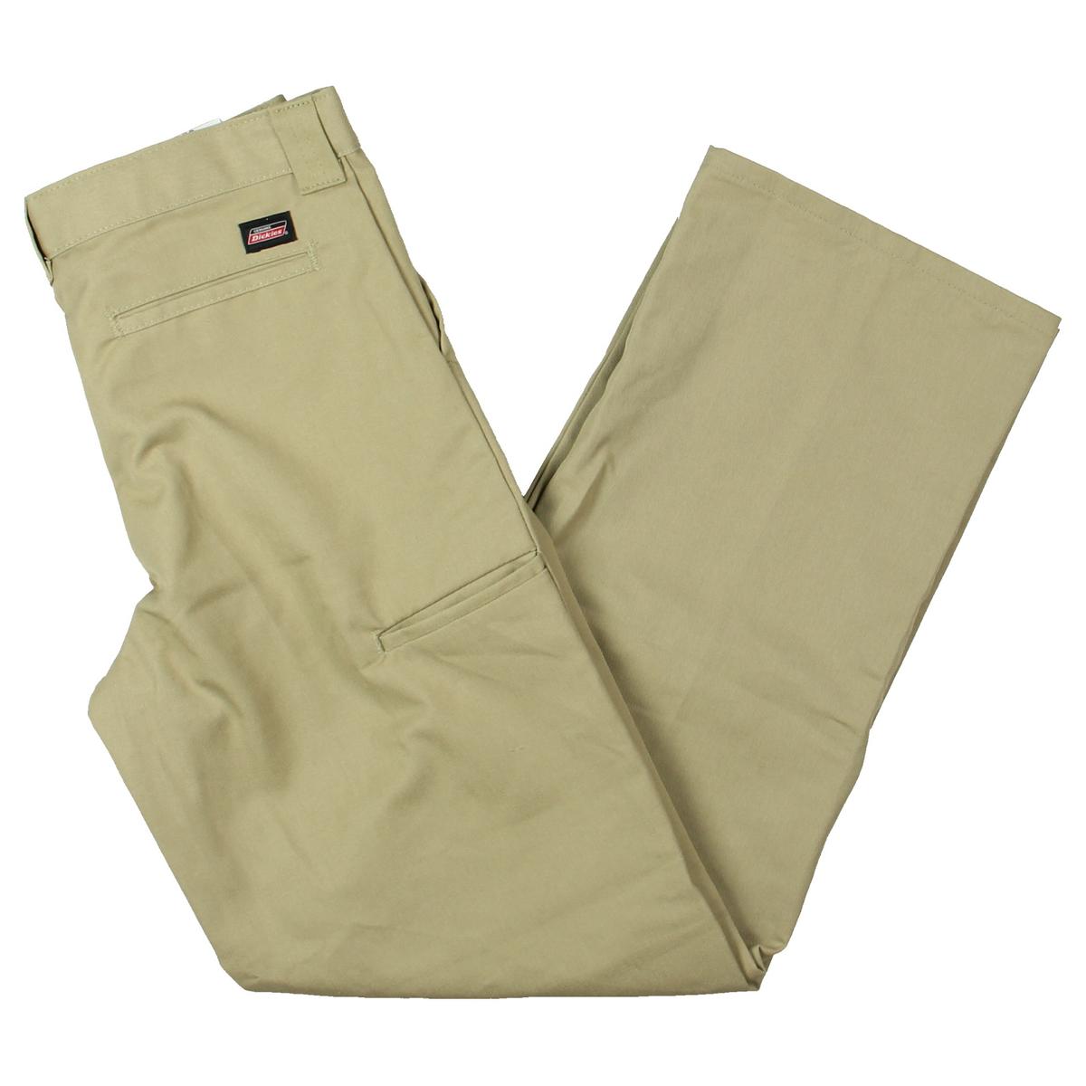 Dickies Boys Tan Classic Fit Adjustable Waist Workwear Khaki Pants 18 ...