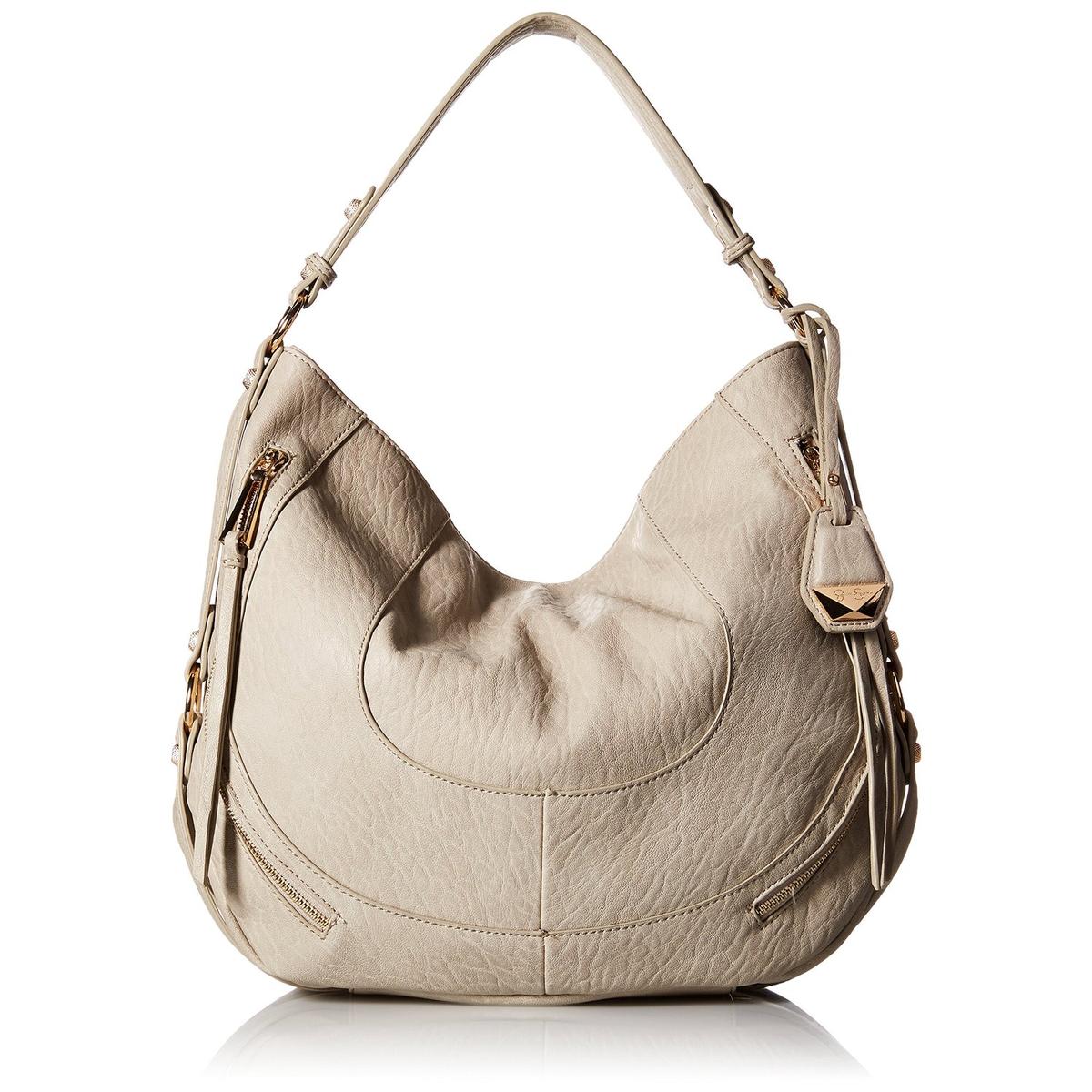 Jessica Simpson 8760 Womens Kendall Gray Lined Hobo Handbag Purse Large ...