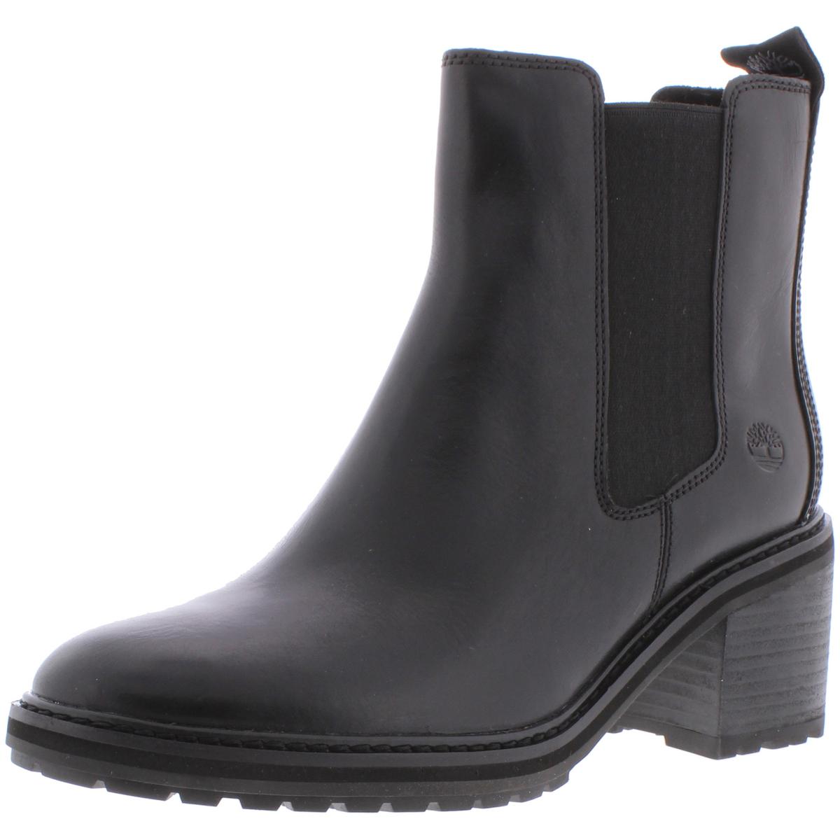 Timberland Womens Sienna High Black Chelsea Boots 8.5 Medium (B,M) BHFO