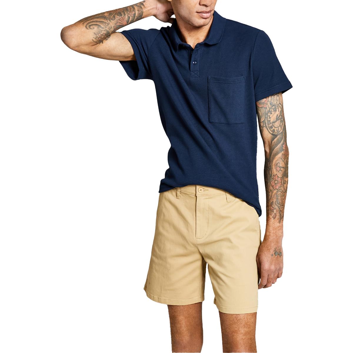 And Now This Mens Chino MidRise 7" Inseam Khaki Shorts BHFO 9698 eBay