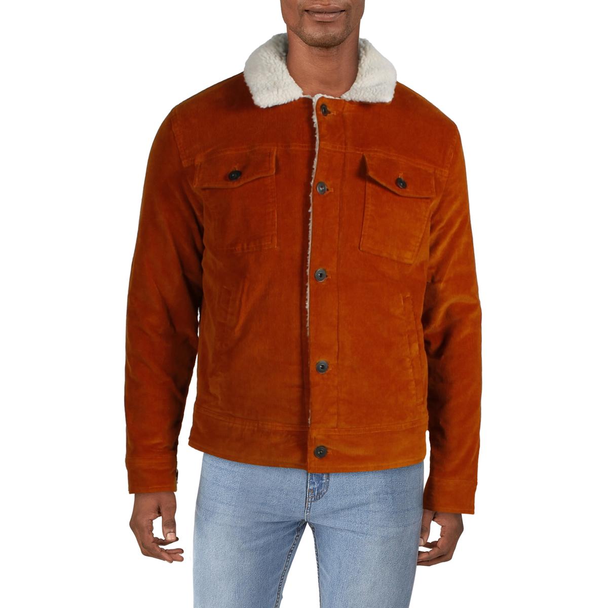 orange corduroy jacket men