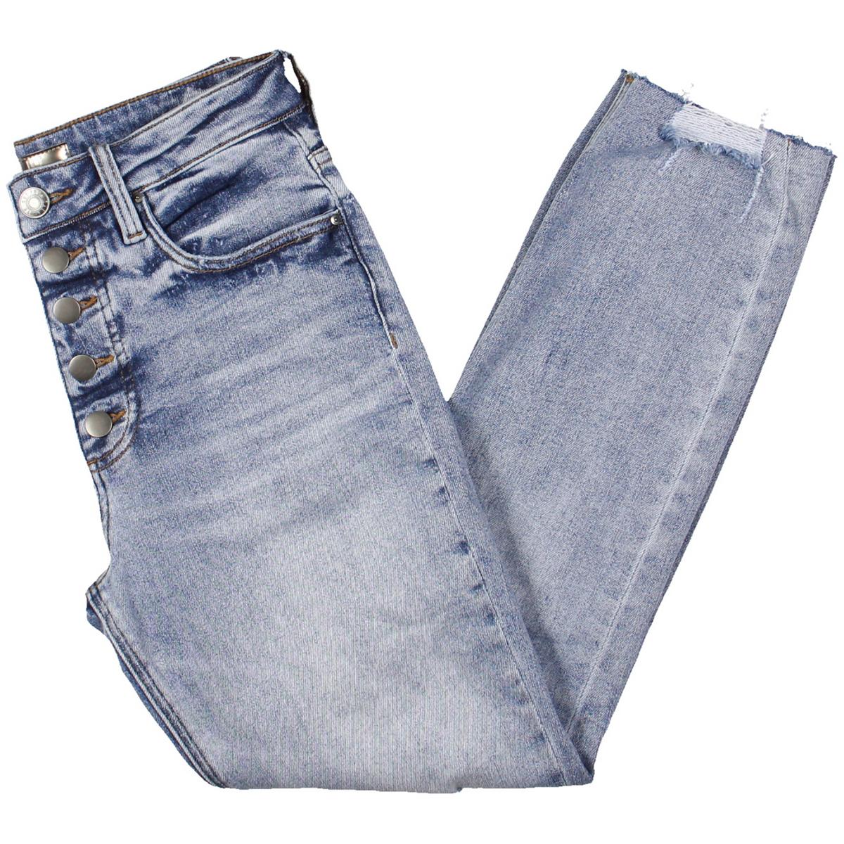 Кут от бренда Kloth Womens Rachael Blue Distressed Denim Джинсы для мамы 2 BHFO 7473