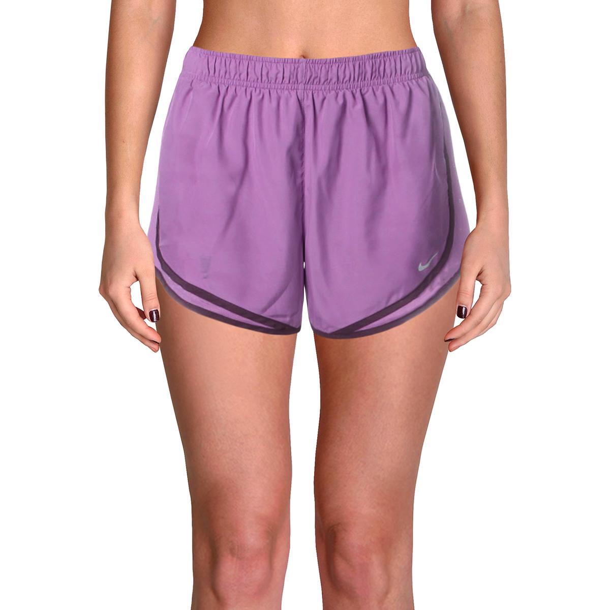 Nike Womens Purple Activewear Running Workout Shorts Athletic M BHFO
