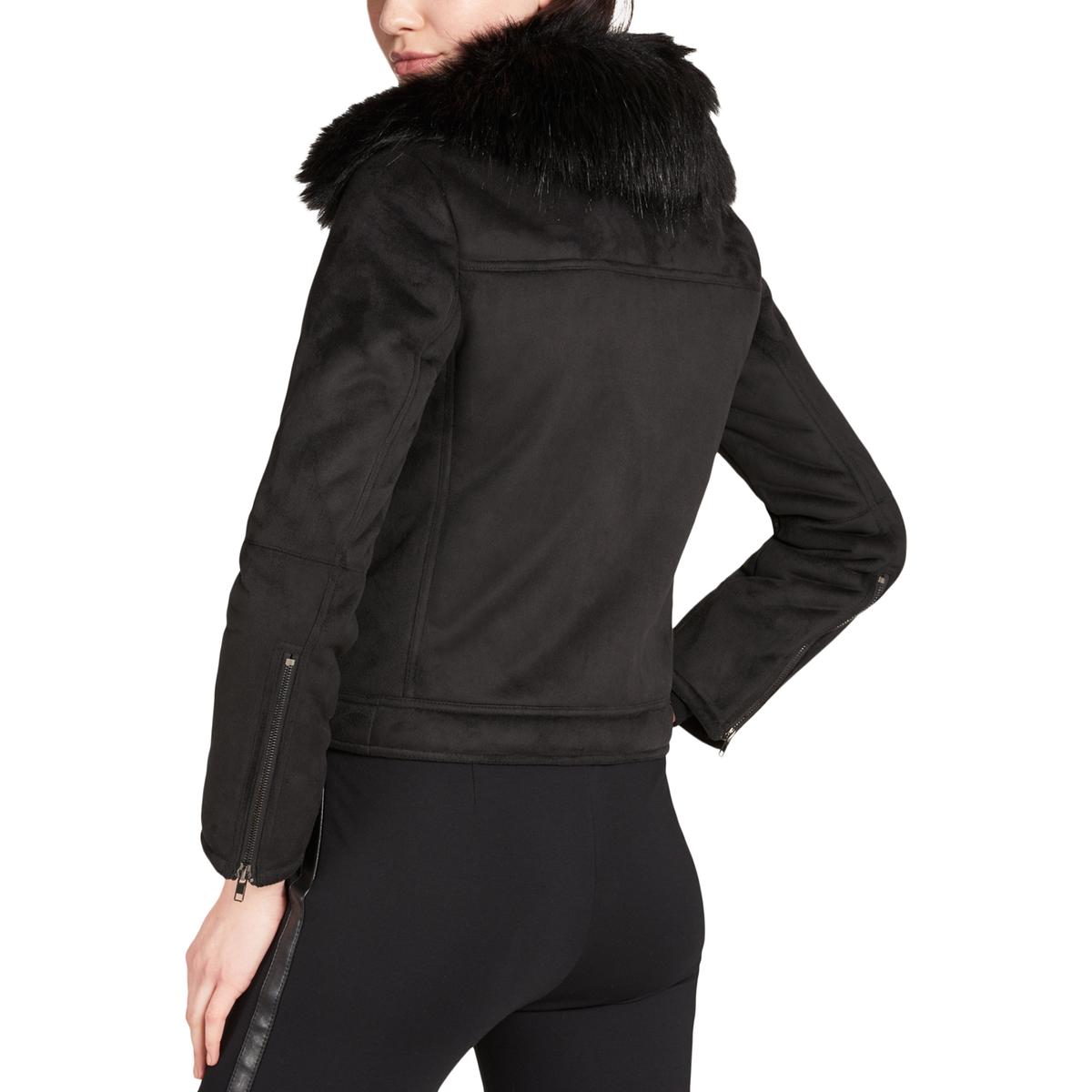 dkny faux fur jacket