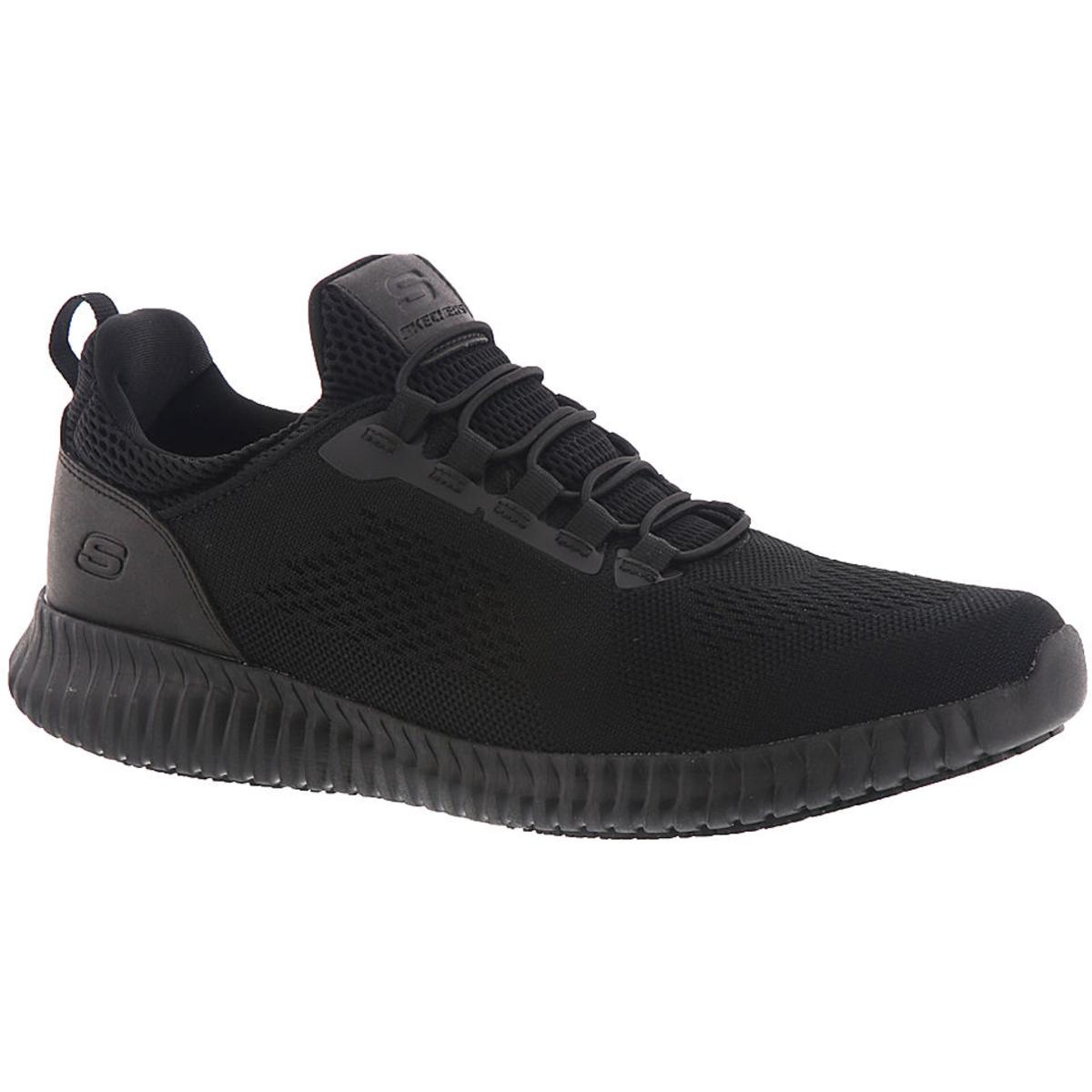 Skechers Mens Cessnock Black Work Shoes Sneakers 12 Medium (D) BHFO ...