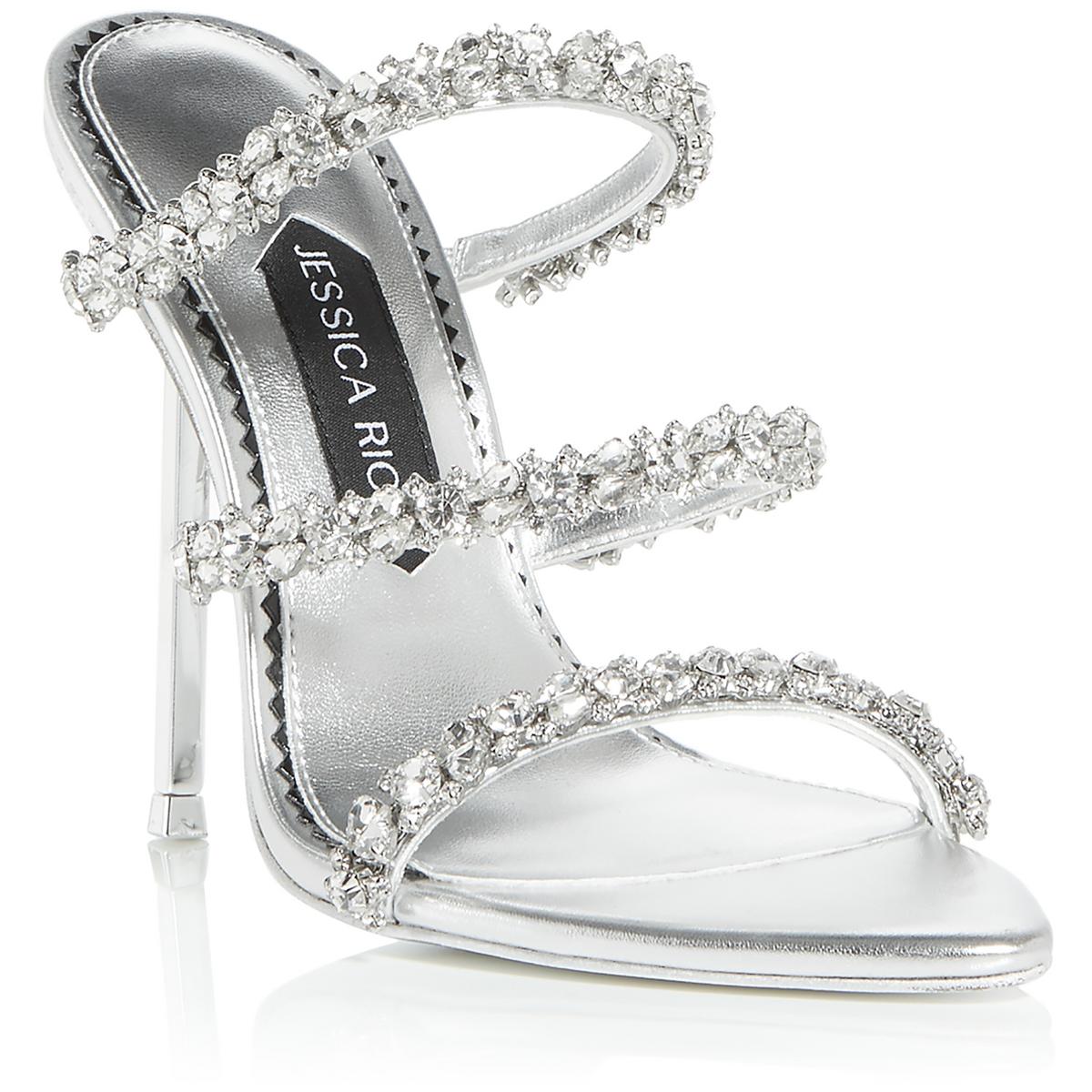 Женские туфли из лакированной кожи на шпильке с бриллиантами Jessica Rich BHFO 9592
