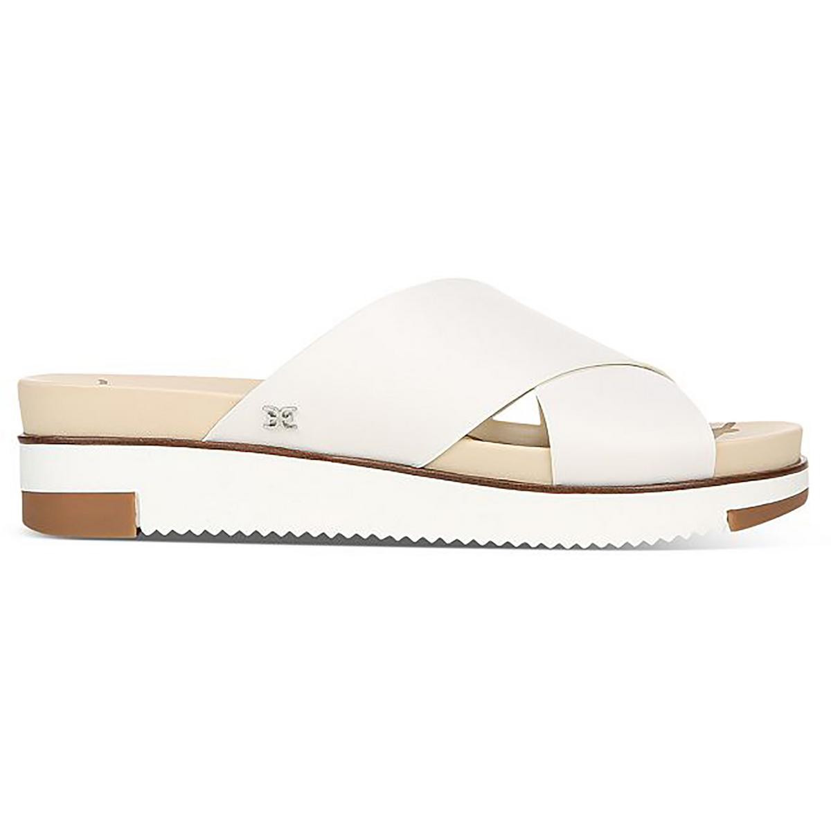Sam Edelman Womens Audrea Solid Slip On Wedge Slide Sandals Shoes BHFO 8275 - Bild 8 von 9