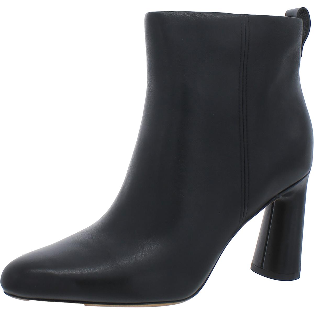 Ботильоны Vince Womens Hillside из черной кожи на высоком каблуке 11 см (B,M) BHFO 7622
