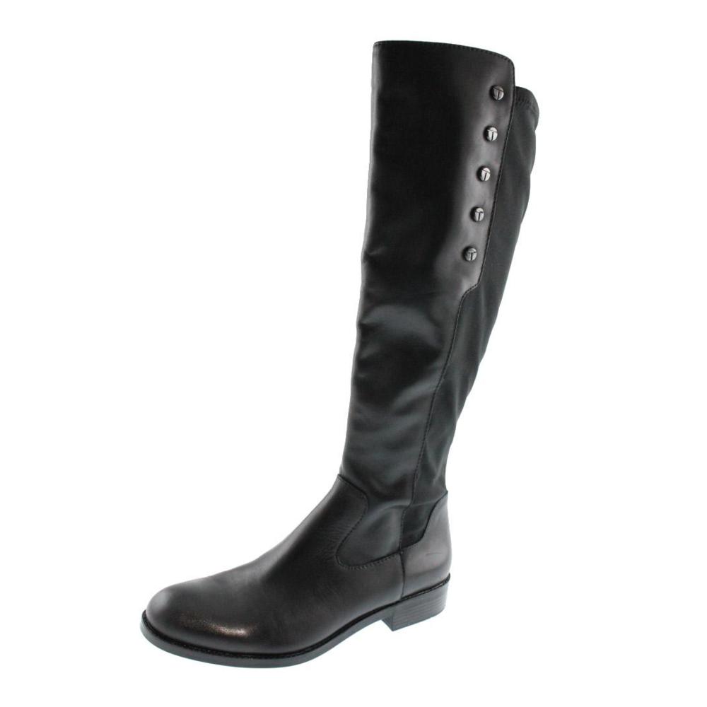 Tahari NEW Brady Black Riding Boots Stretch Knee-High Boots Shoes 10 ...