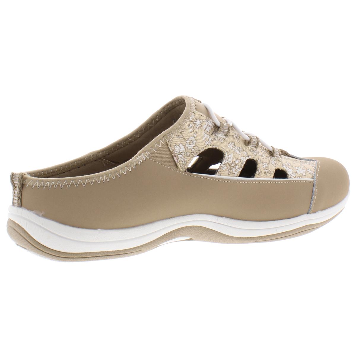 Easy Street Womens Barbara Beige Slip On Mules Shoes 10