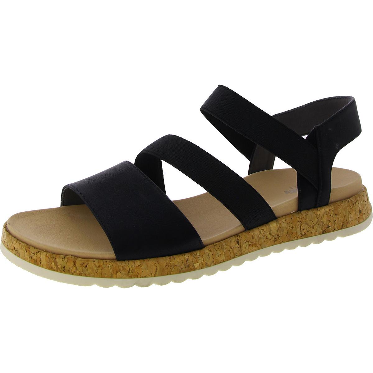 Туфли Dr. Scholls Женские Isle Fun Черные босоножки на плоской подошве 9 Medium (B,M) 1495