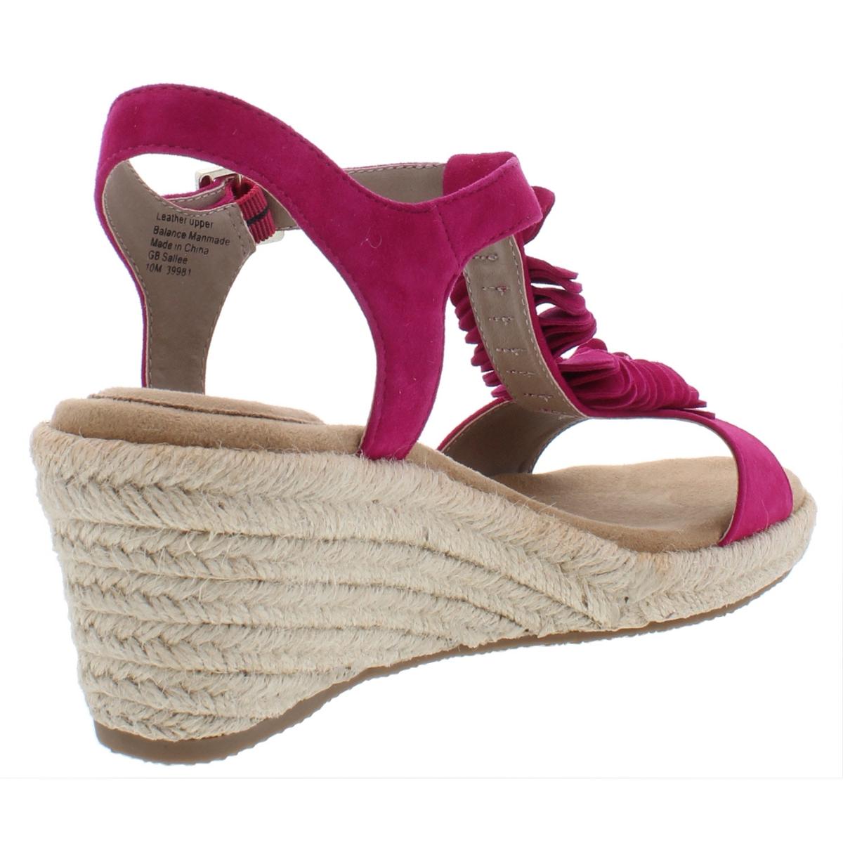 Giani Bernini Womens Sallee Pink Wedge Sandals Shoes 9.5 Medium (B,M ...