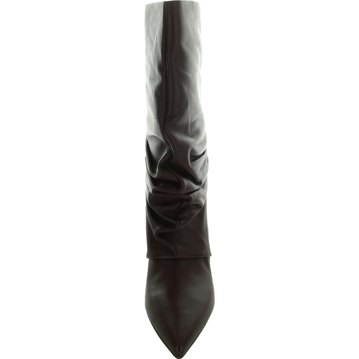 Nine West Womens Primer Leather Slouchy Pull On Mid-Calf Boots Shoes BHFO 8519 - Picture 9 of 9