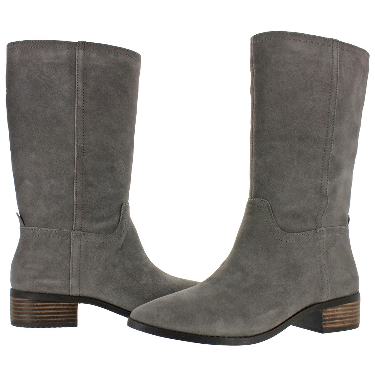 Lucky Brand Womens Lefara Gray Mid-Calf Boots Shoes 7.5 Medium (B,M ...