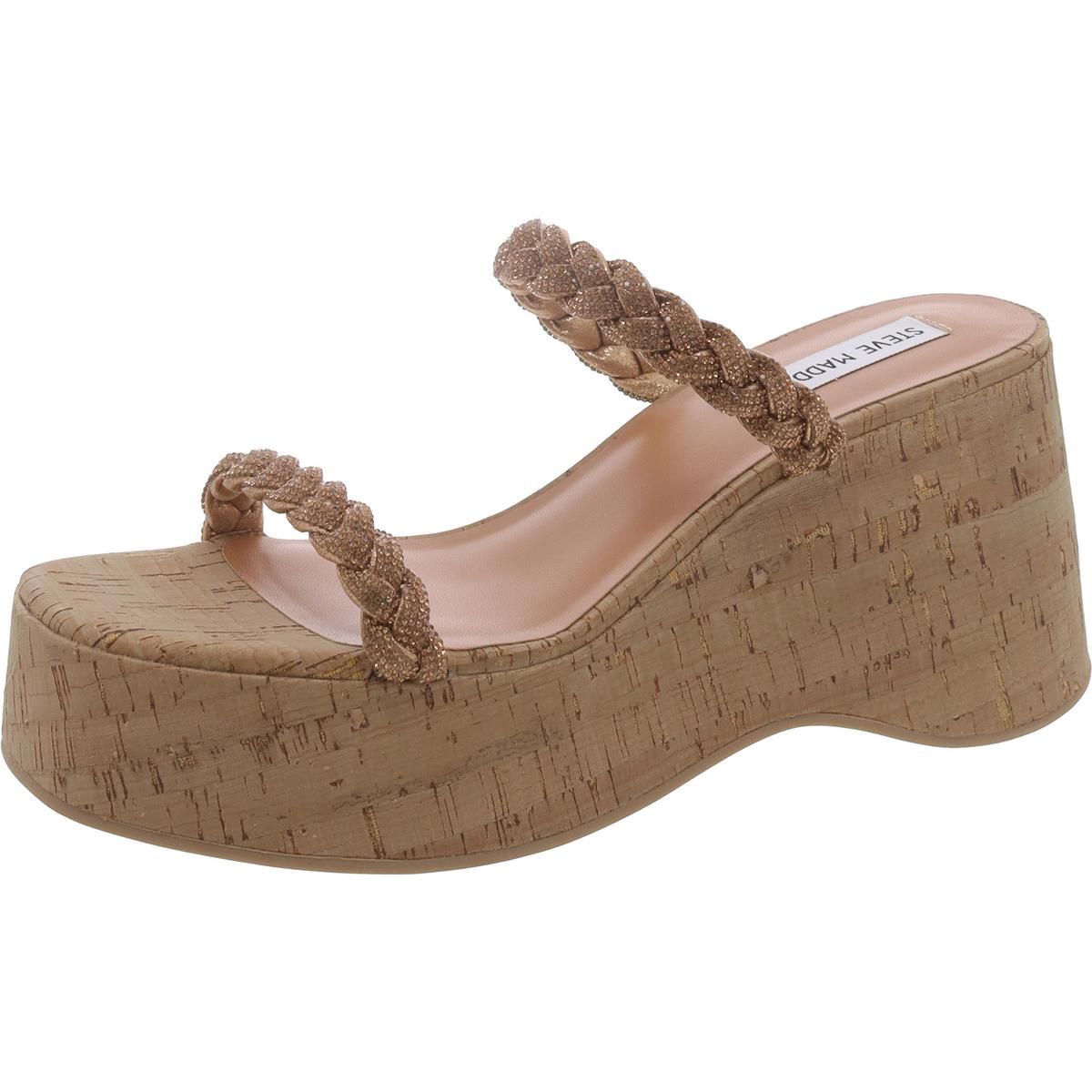 Steve Madden/ женские босоножки на платформе из искусственной замши с плетением Danya; BHFO 9759