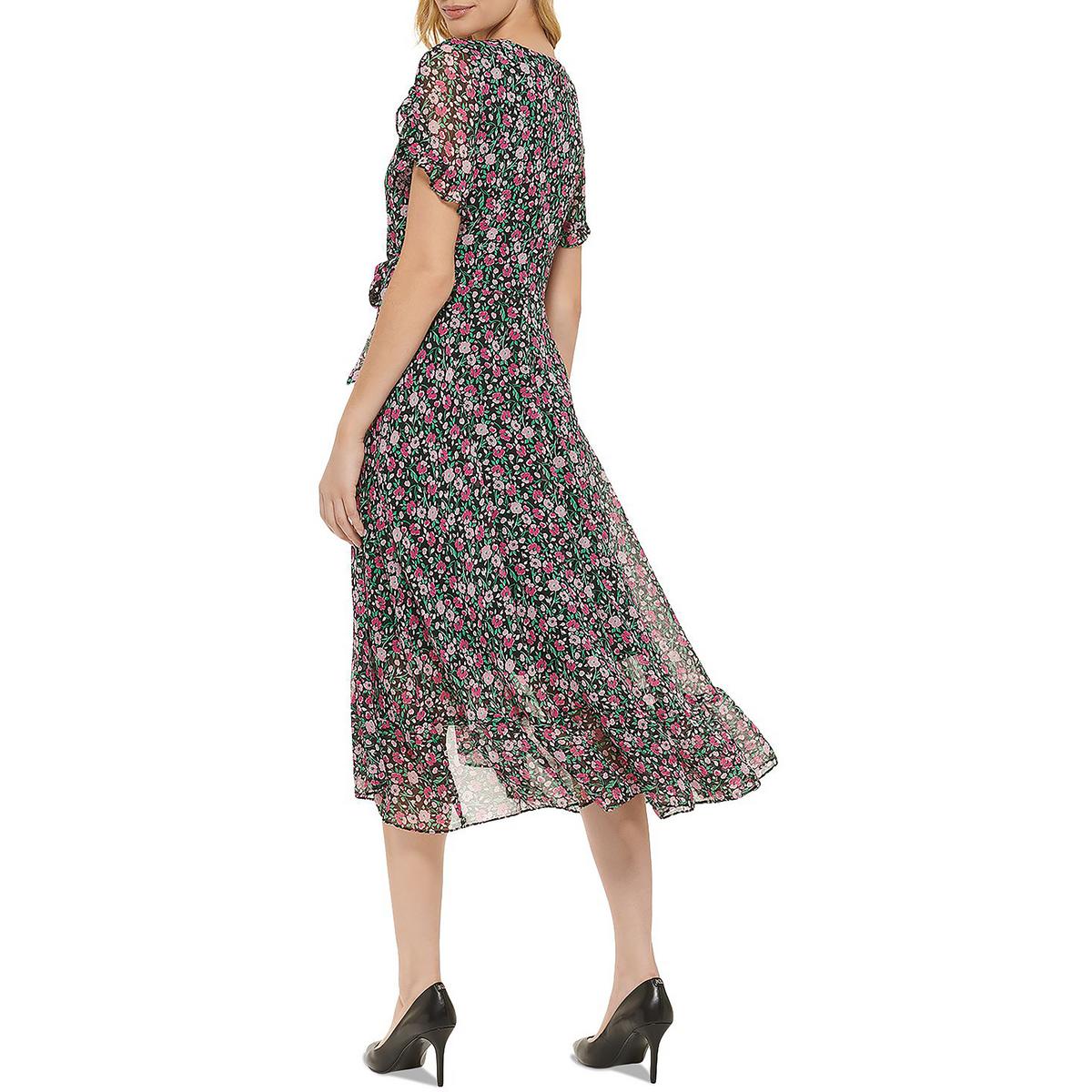 Karl lagerfeld shop floral wrap dress