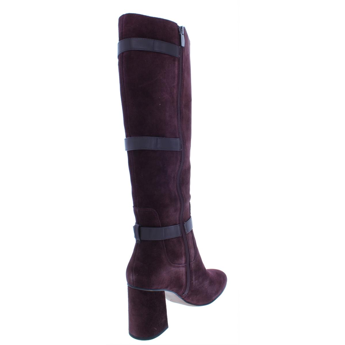 Franco Sarto Womens Knoll Suede Square Toe Knee-High Boots Shoes BHFO ...